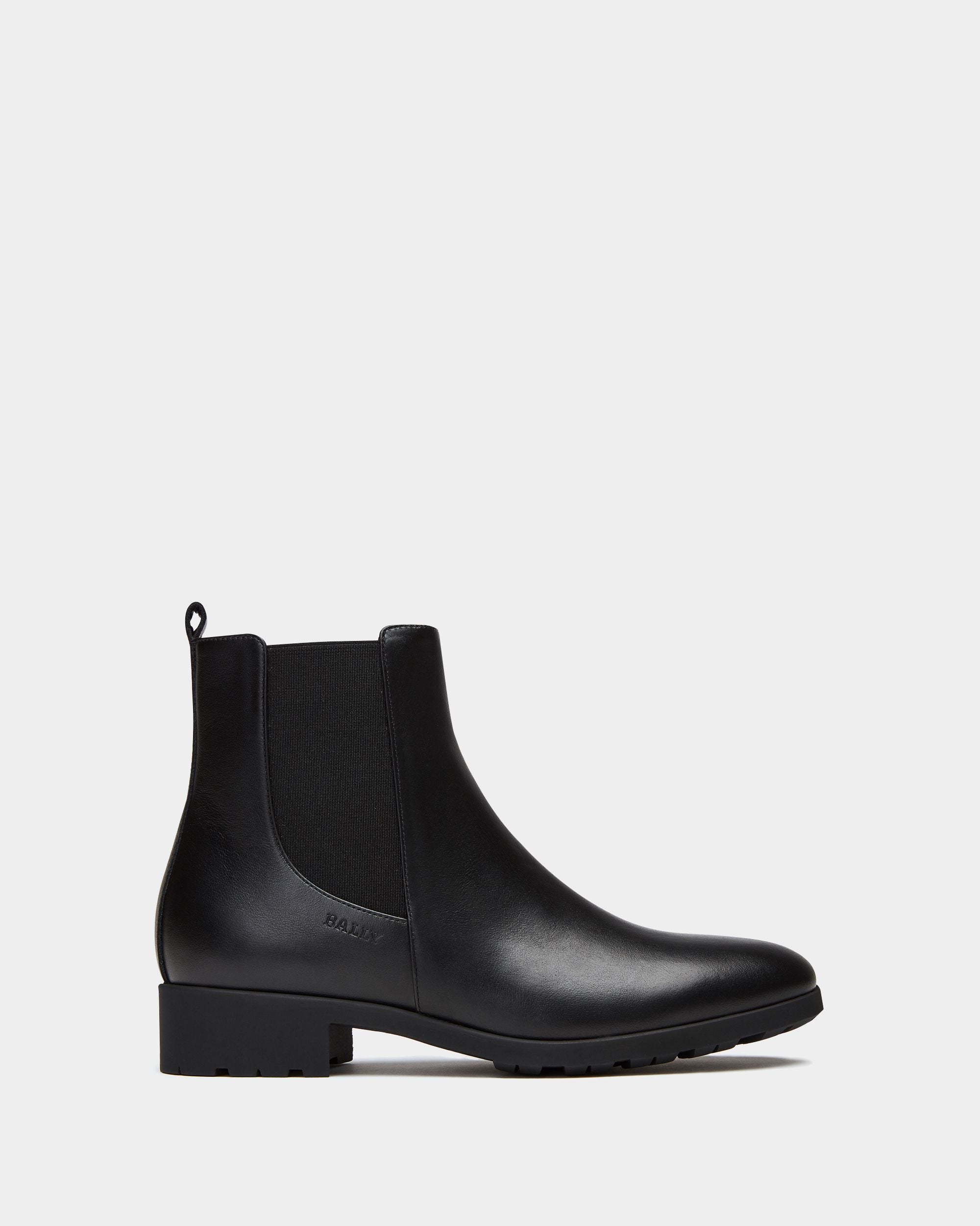 Bootie in Black Leather - Women's - Bally - 01