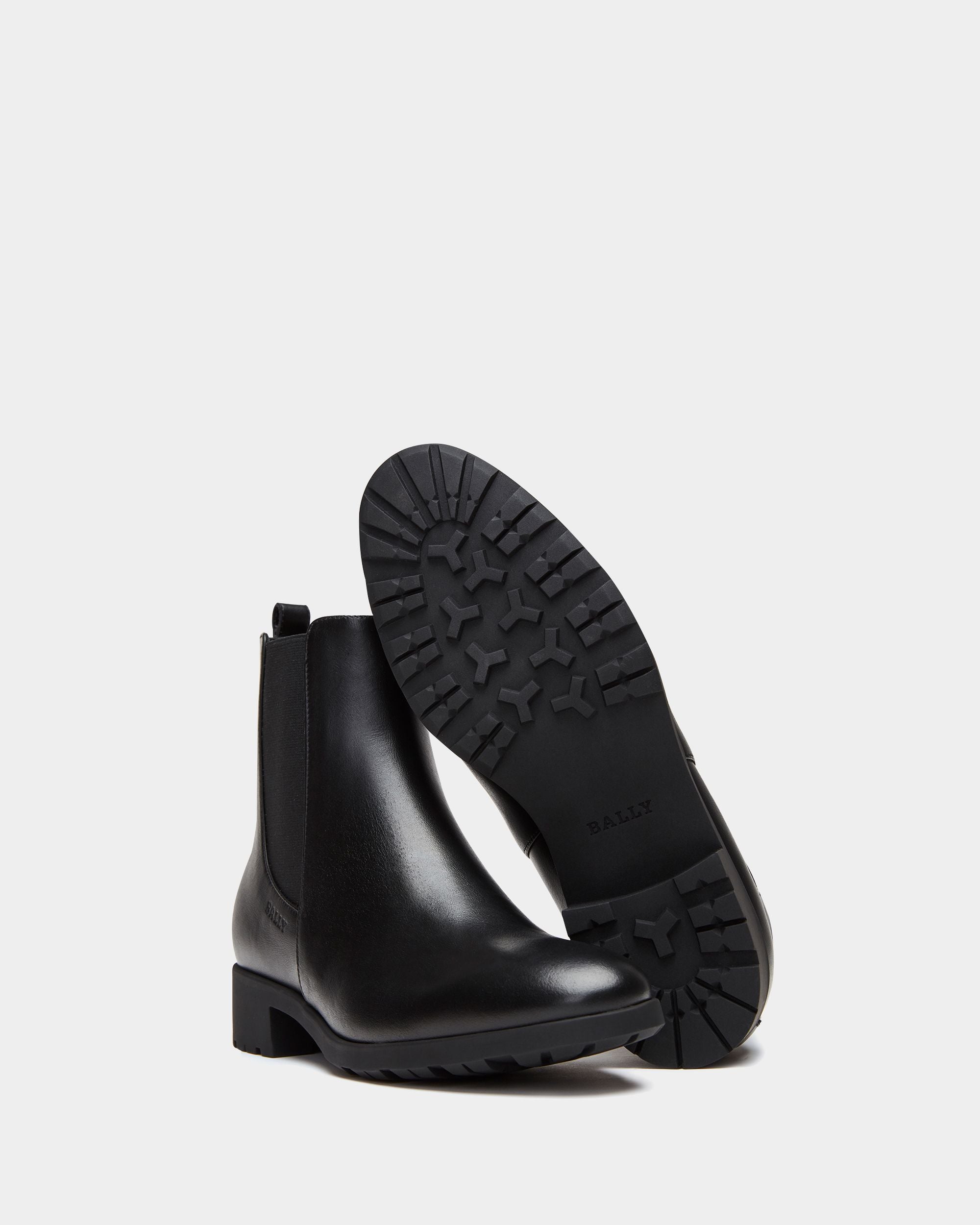 Bootie in Black Leather - Women's - Bally - 03