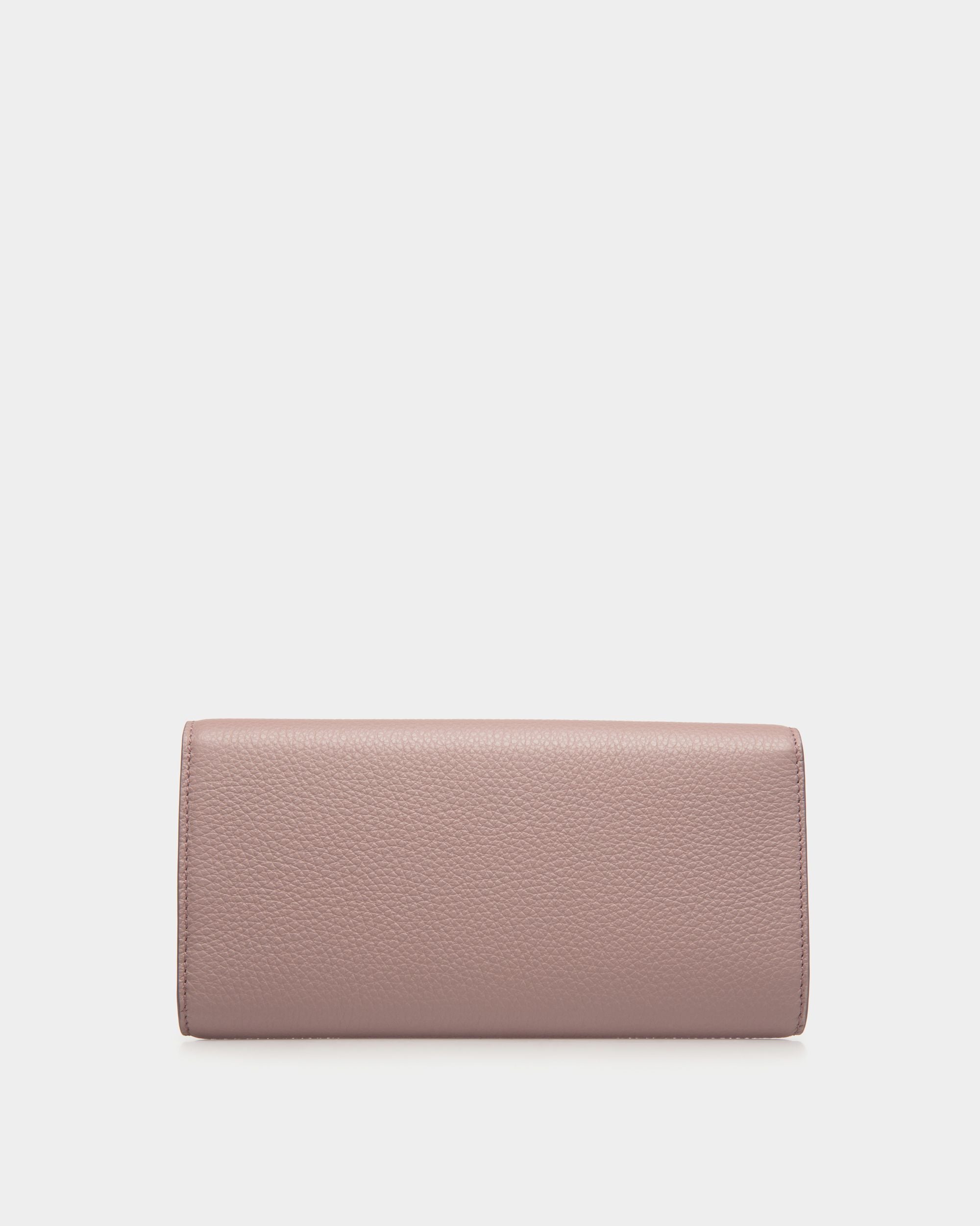 Continental Wallet in Pink Grained Leather - Women's - Bally - 02