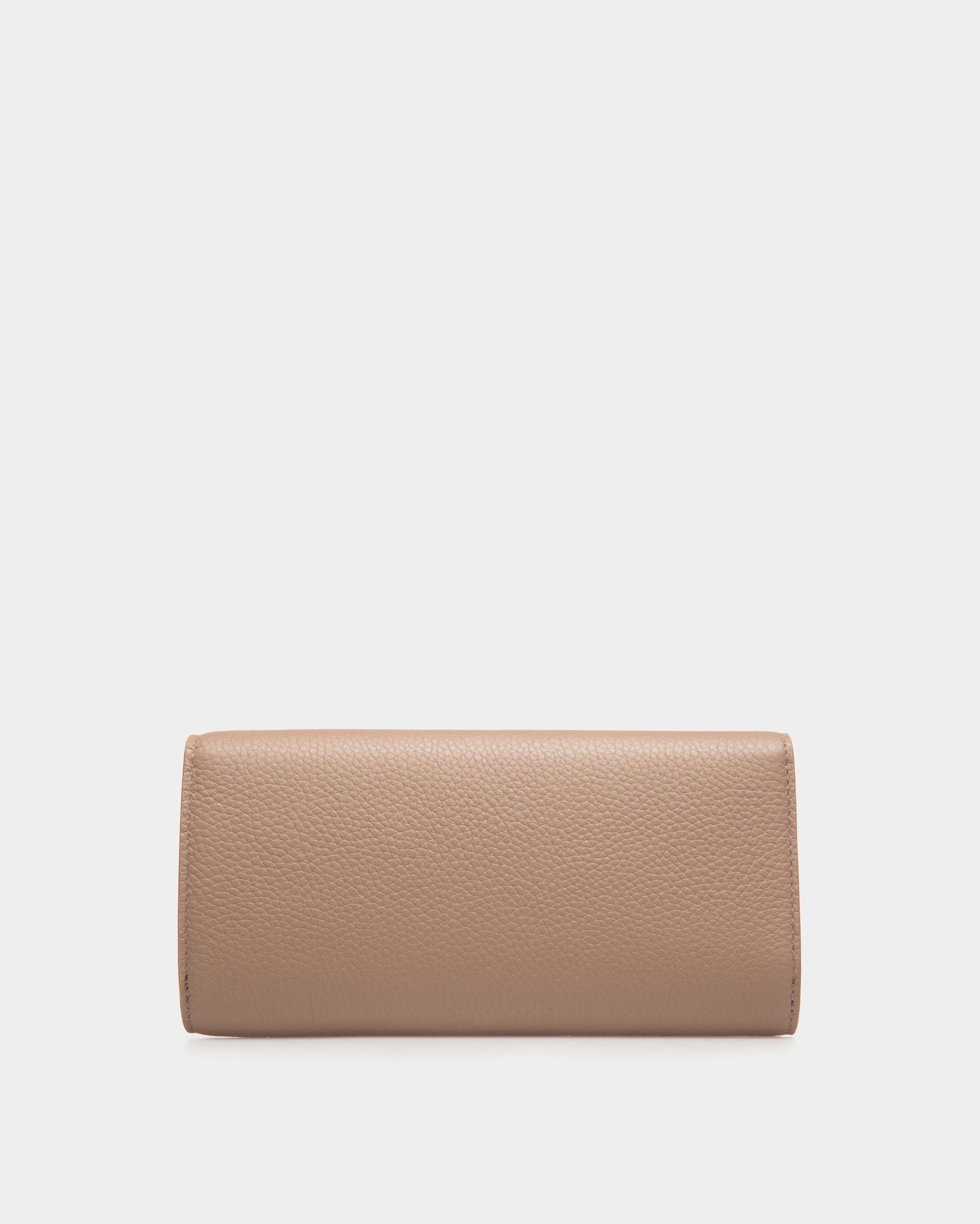 Continental Wallet in Beige Grained Leather - Women's - Bally - 02