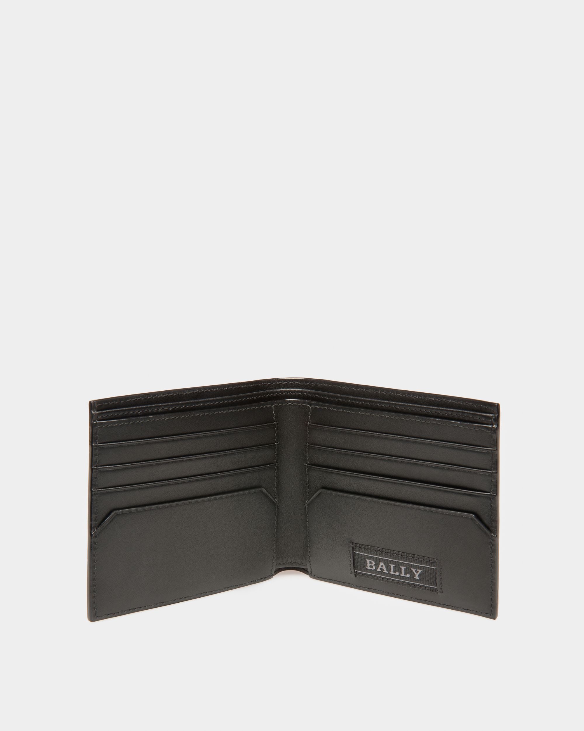 Brasai Leather Wallet In Black - Men's - Bally - 03