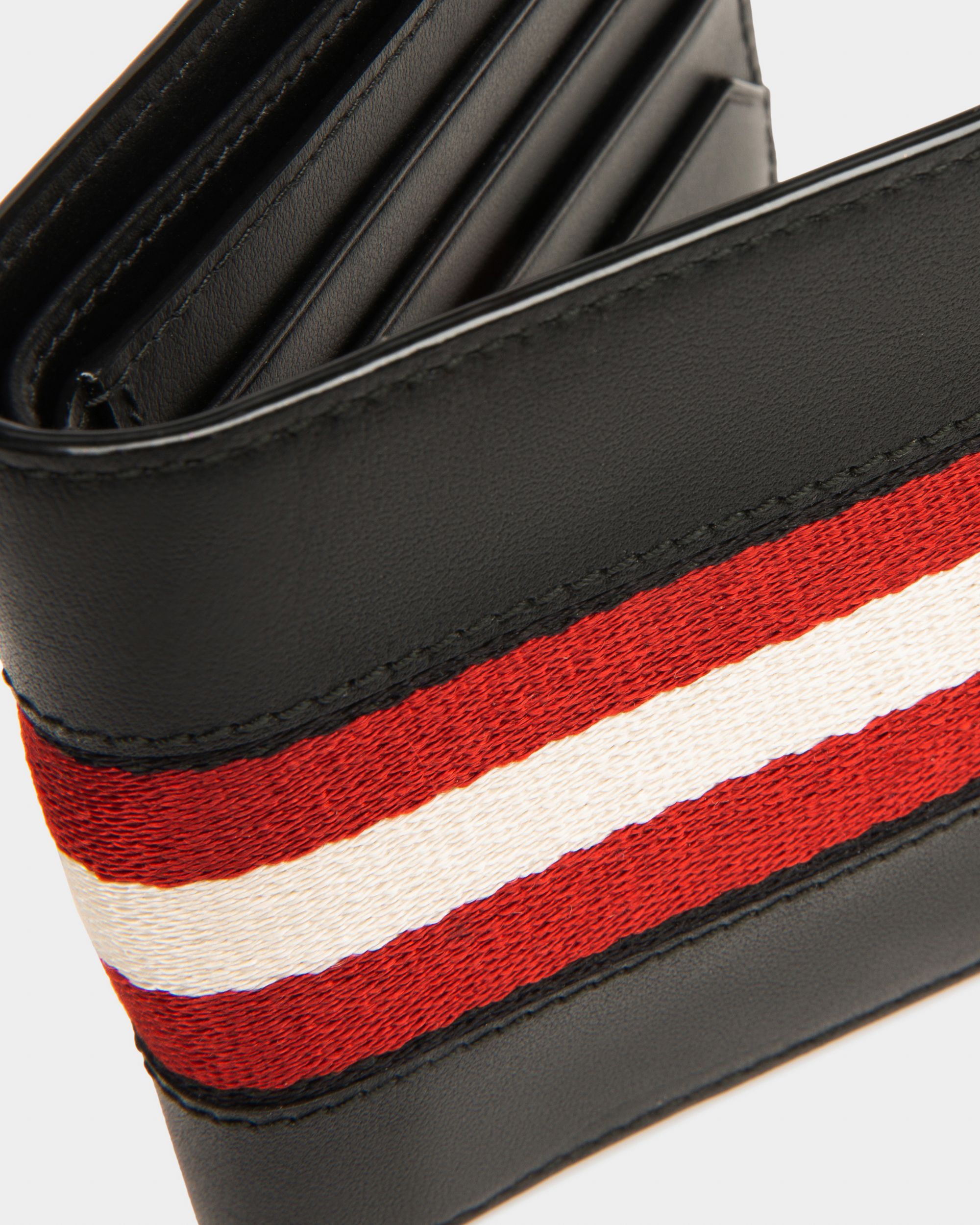 Brasai Leather Wallet In Black - Men's - Bally - 04