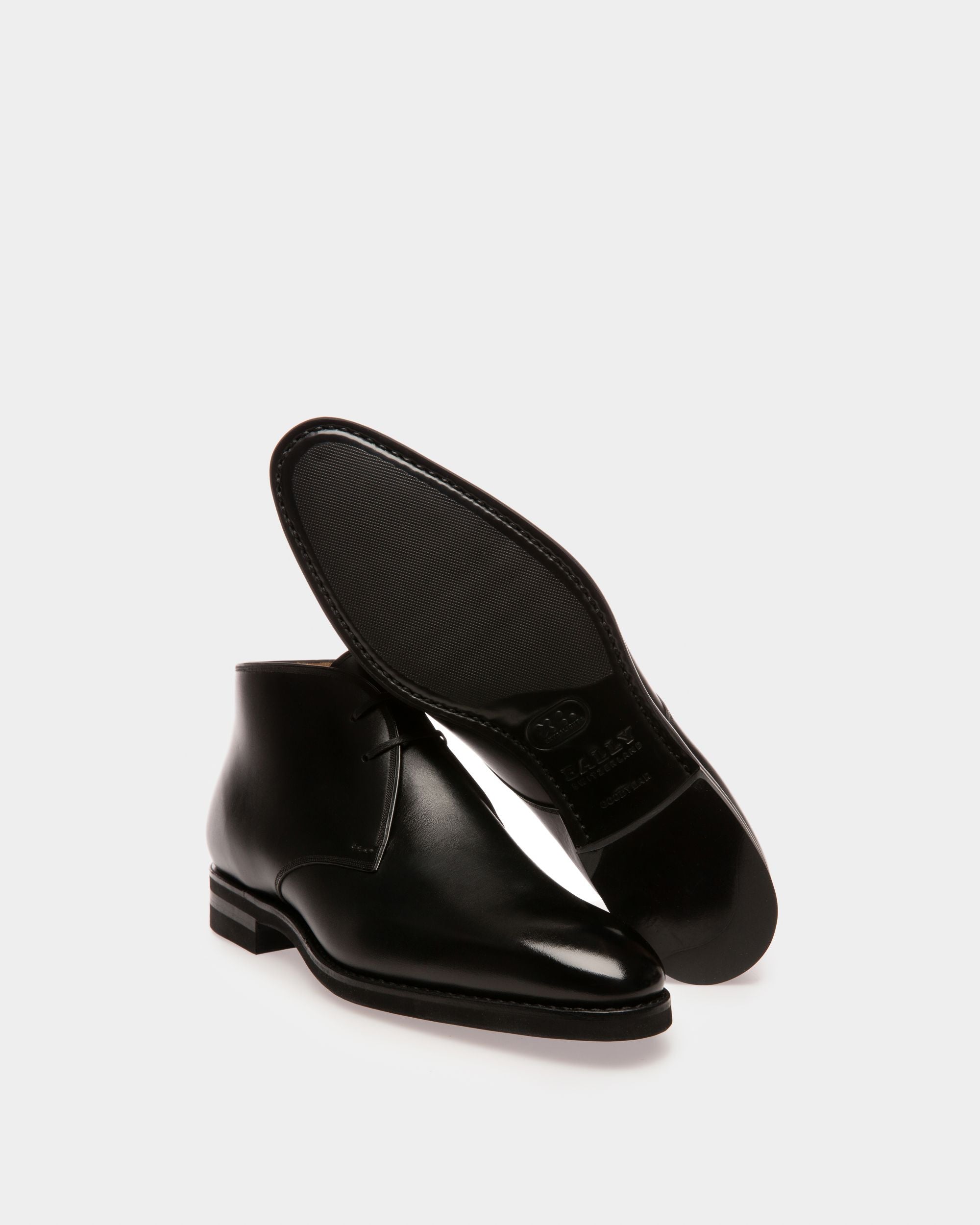 Skiligny Leather Boots In Black - Men's - Bally - 04