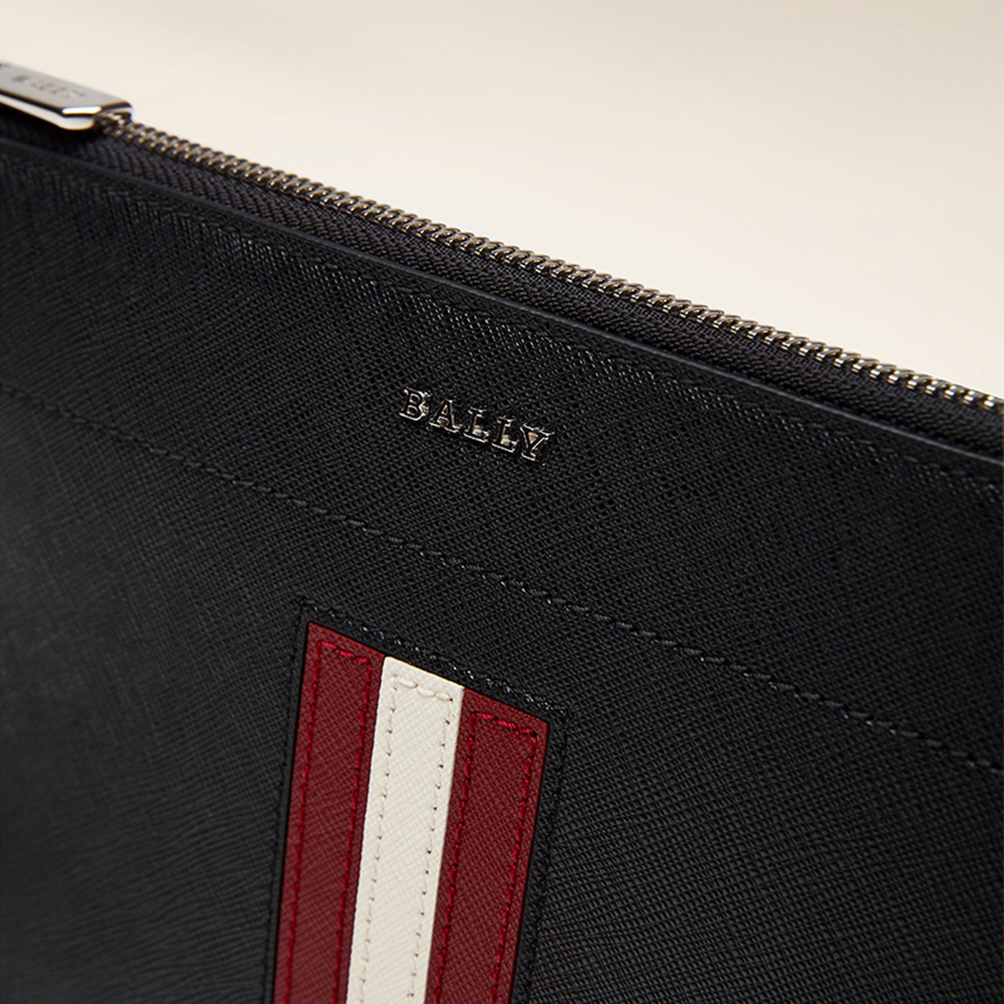 Men's Black Leather Casual Clutch - Men's - Bally - 04