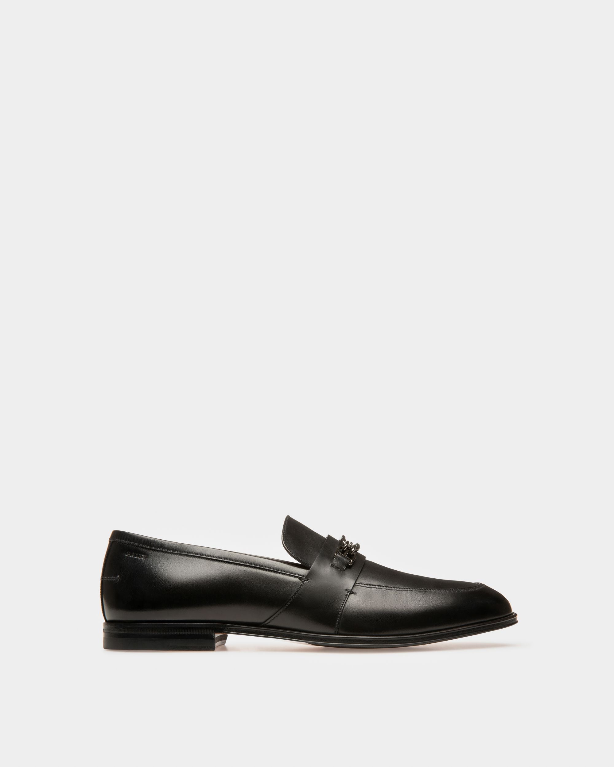 Wesper Leather Loafers In Black - Men's - Bally - 01