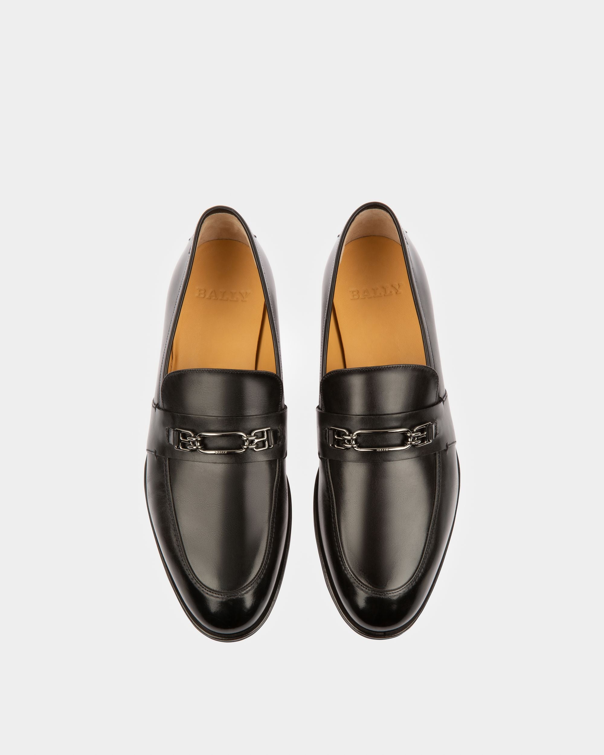 Wesper Leather Loafers In Black - Men's - Bally - 02