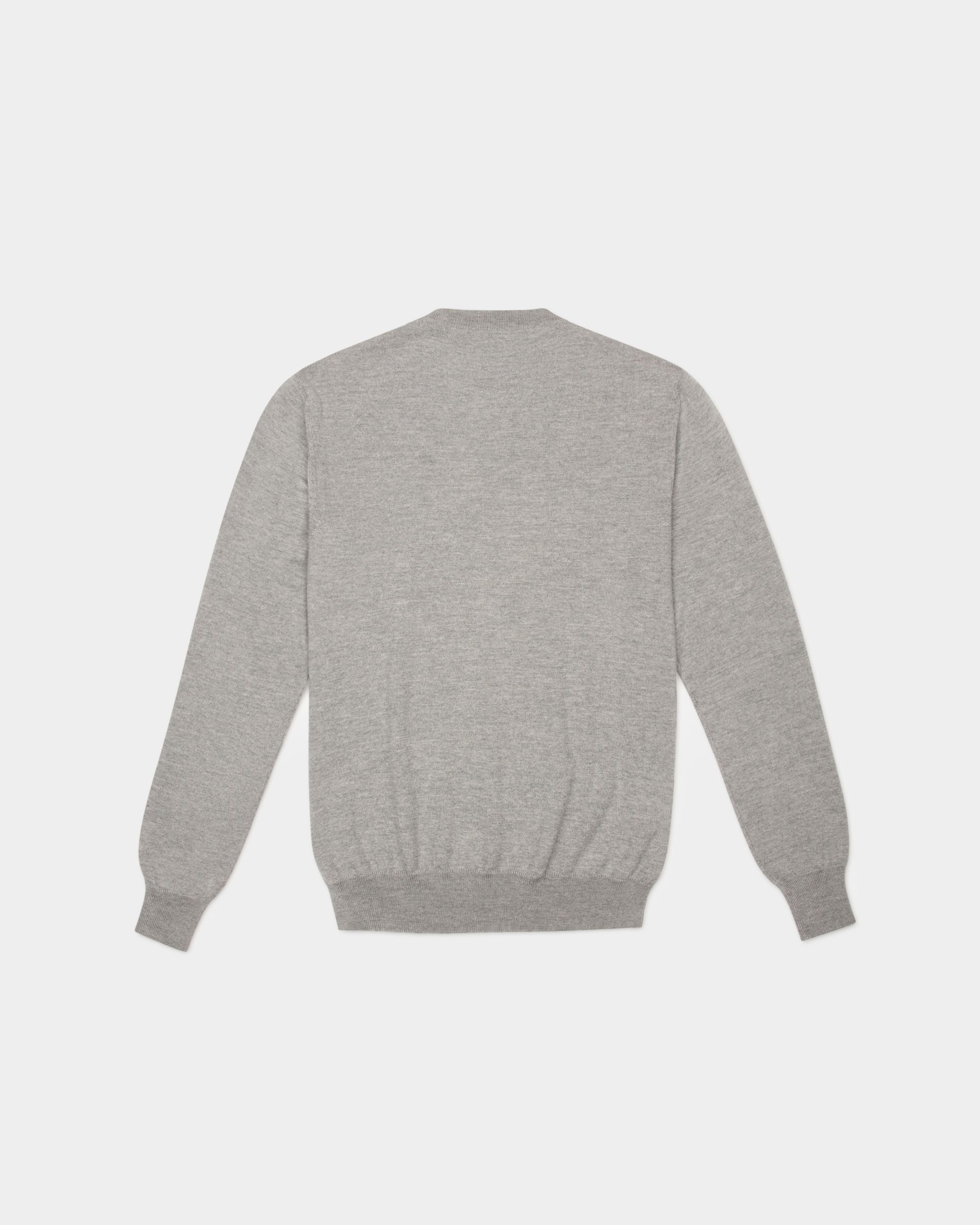 Merino Wool Top In Grey - Men's - Bally - 02