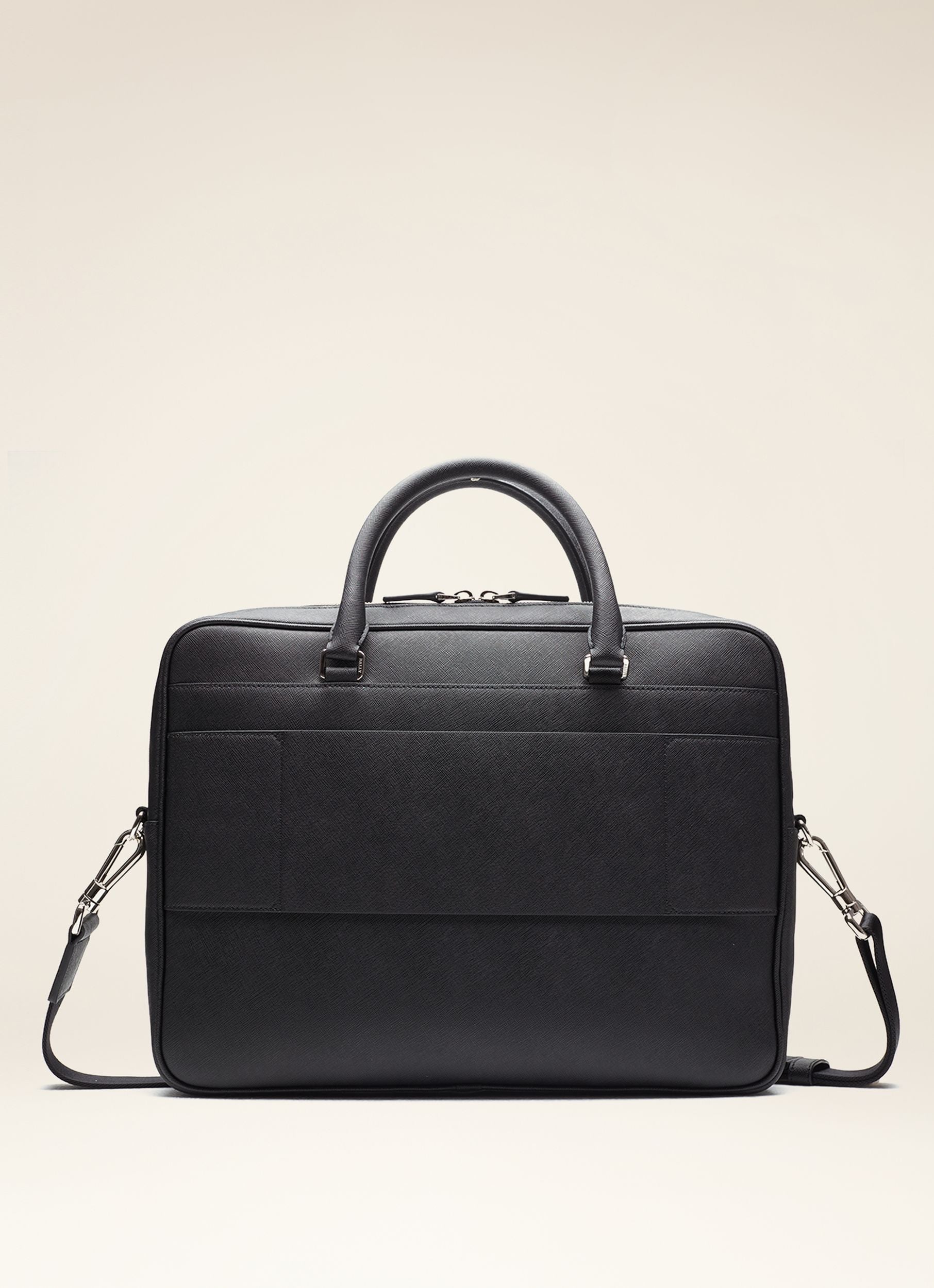 Men's Black Leather Business Bag - Men's - Bally - 02