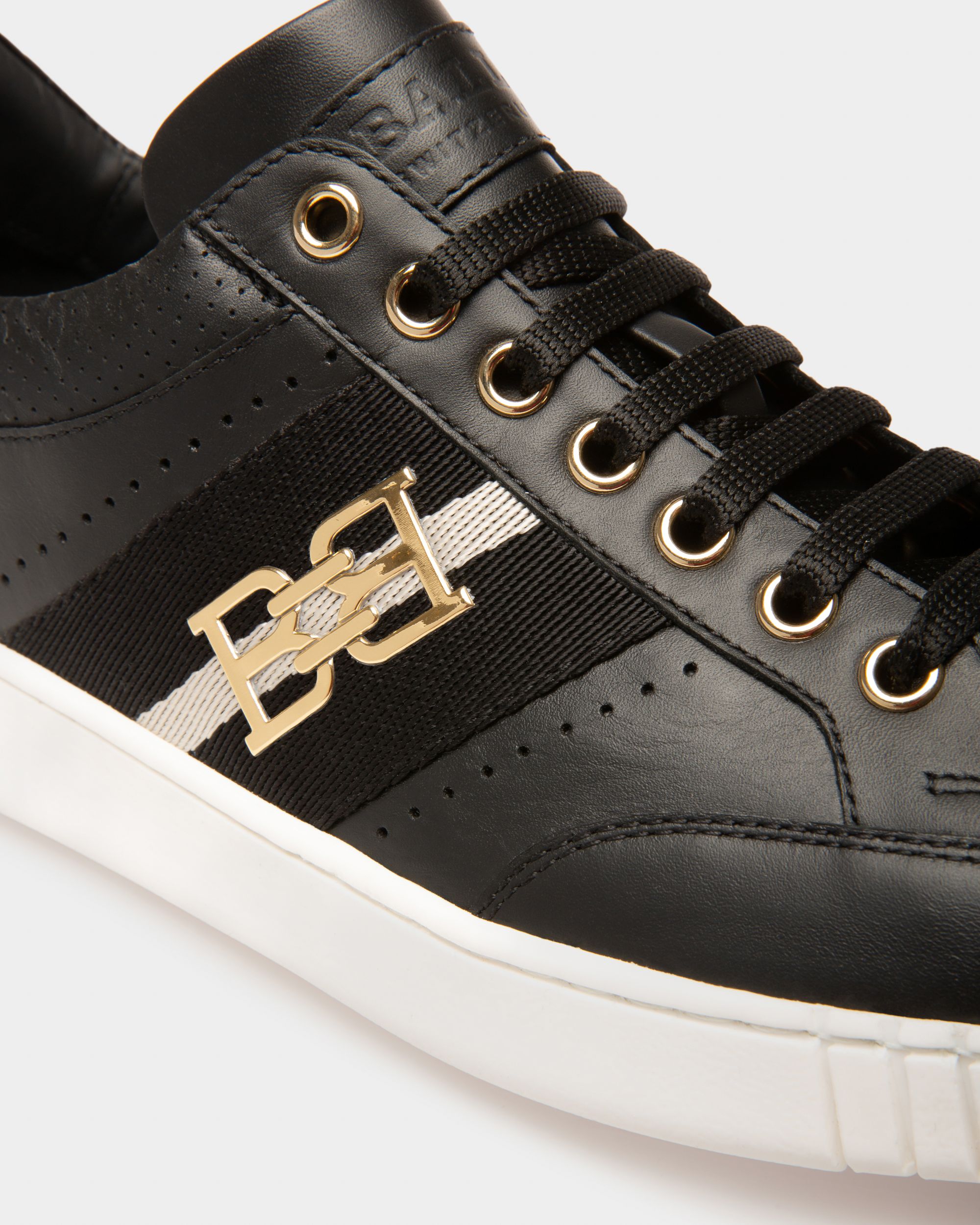 Winton Leather Sneakers In Black - Men's - Bally - 02