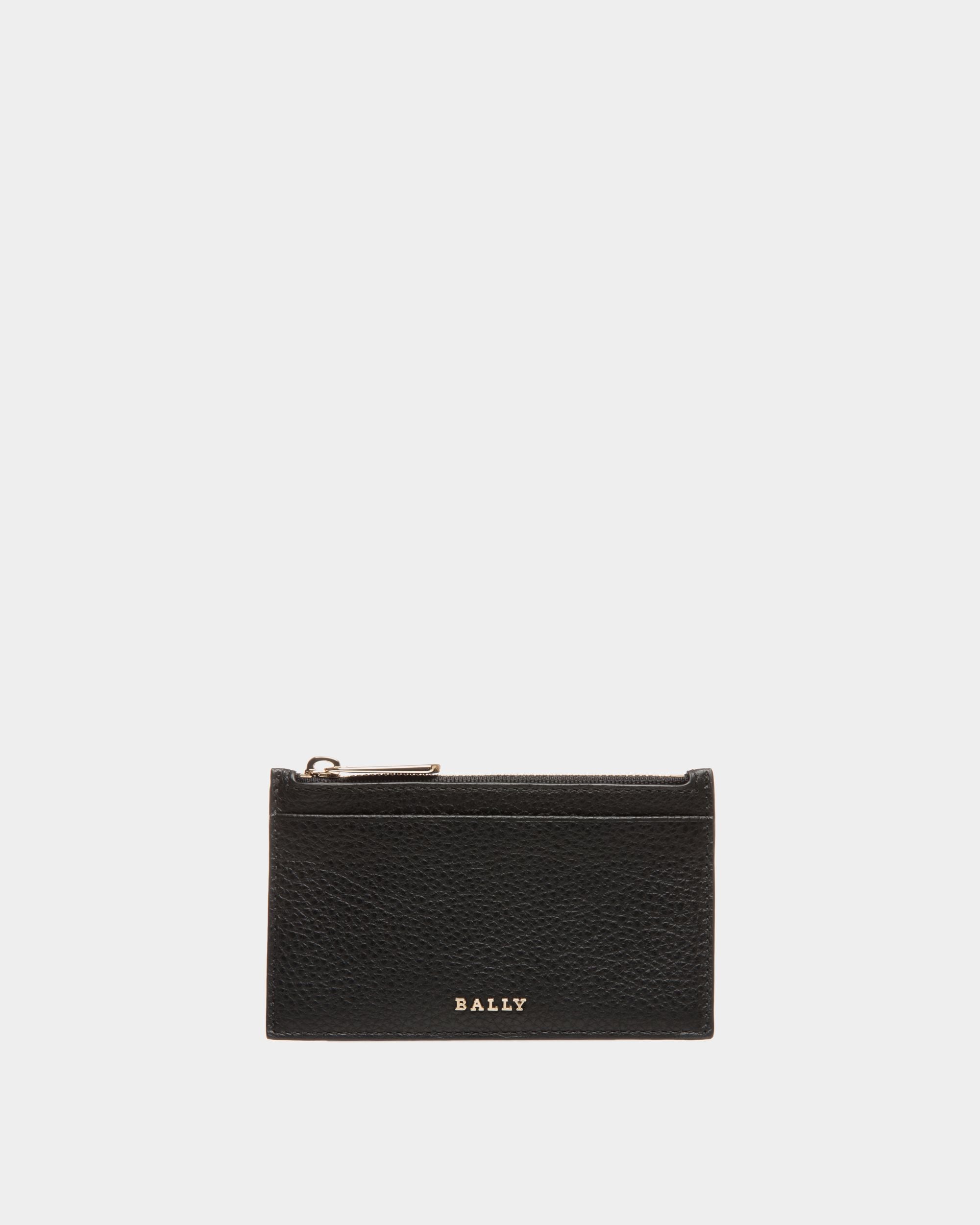Business Card Holder In Black Bovine - Women's - Bally - 01