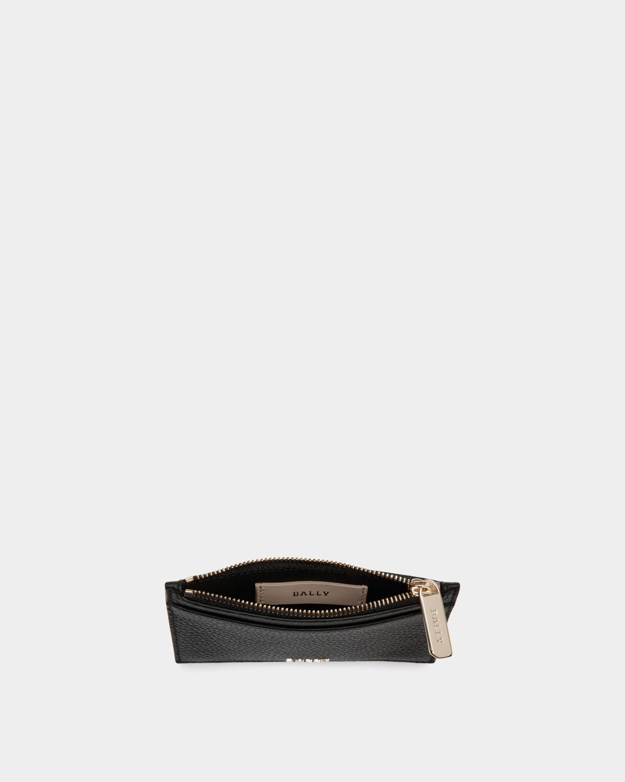 Business Card Holder In Black Bovine - Women's - Bally - 03