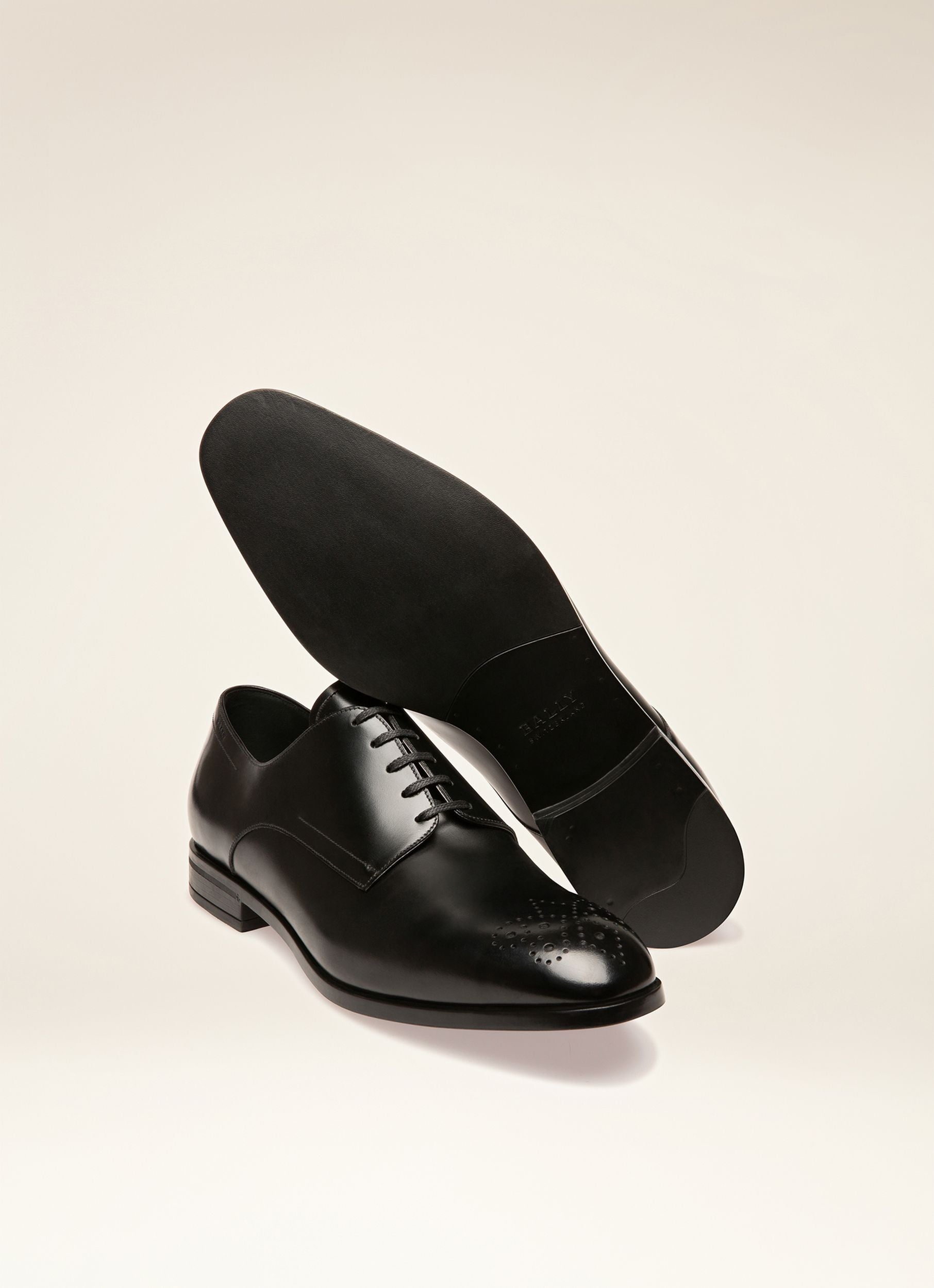 Lindron Leather Derby Shoes In Black - Men's - Bally - 07