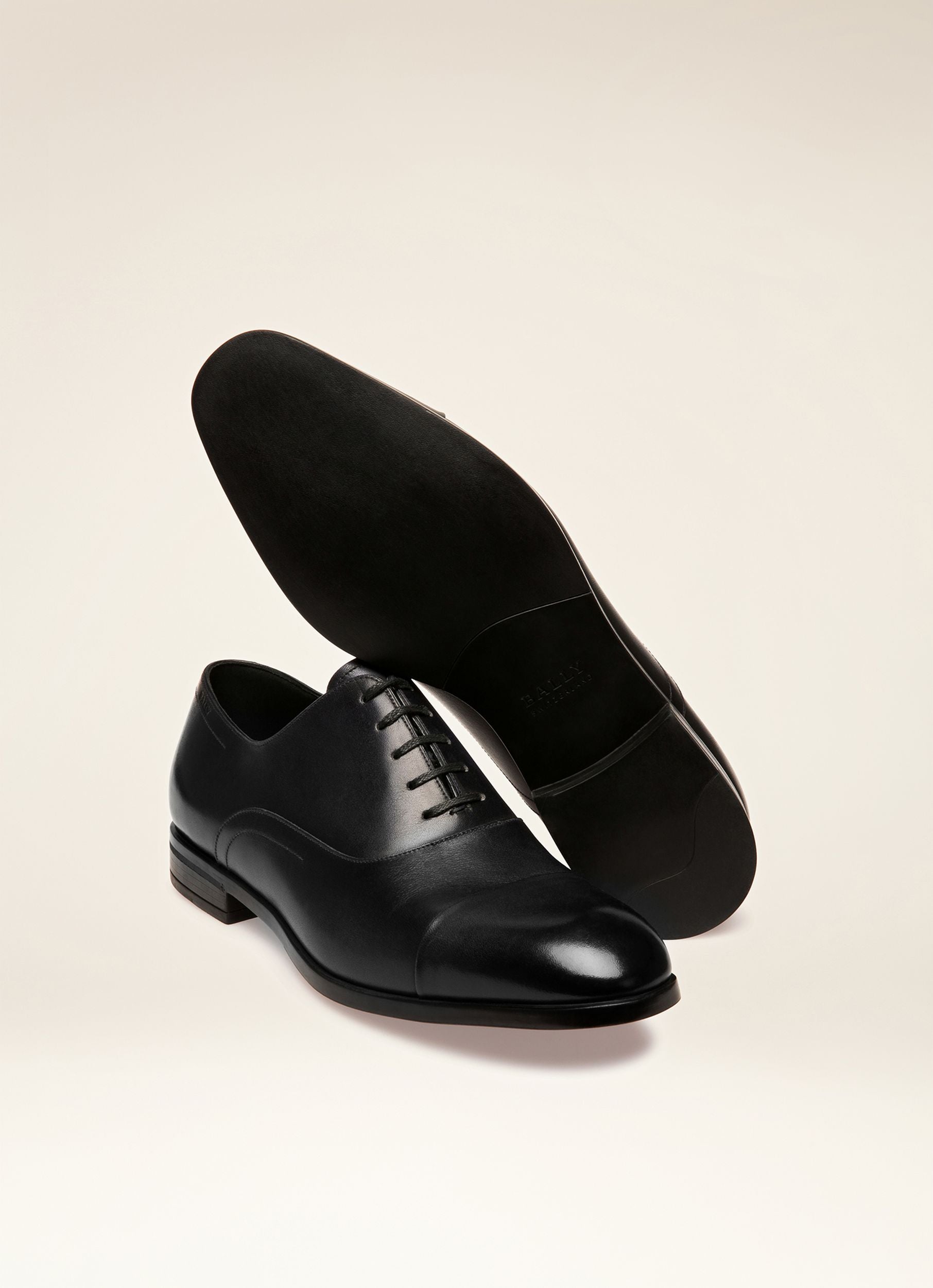 Lizzar Leather Oxfords In Black - Men's - Bally - 05