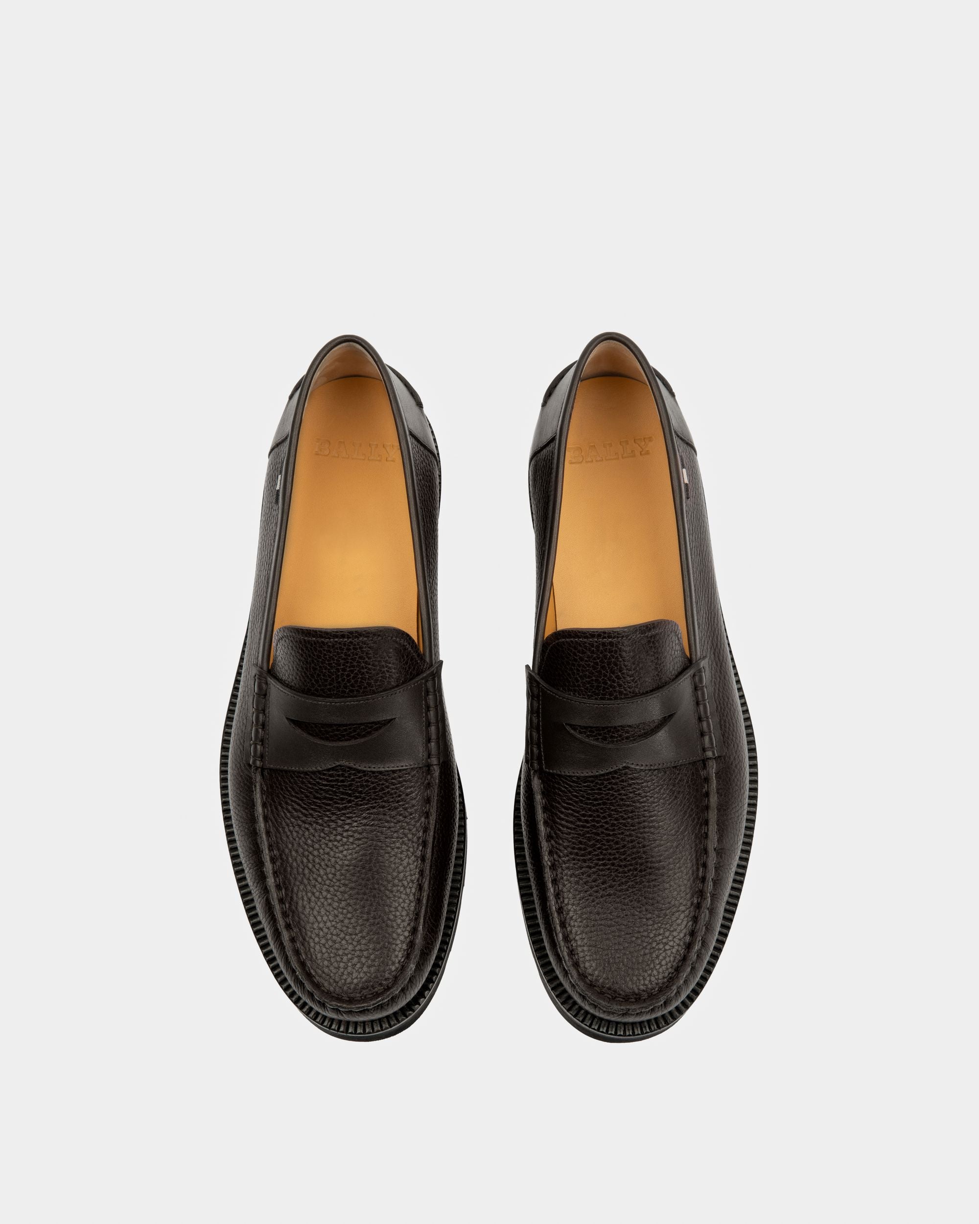Noah Leather Loafers In Black - Men's - Bally - 02