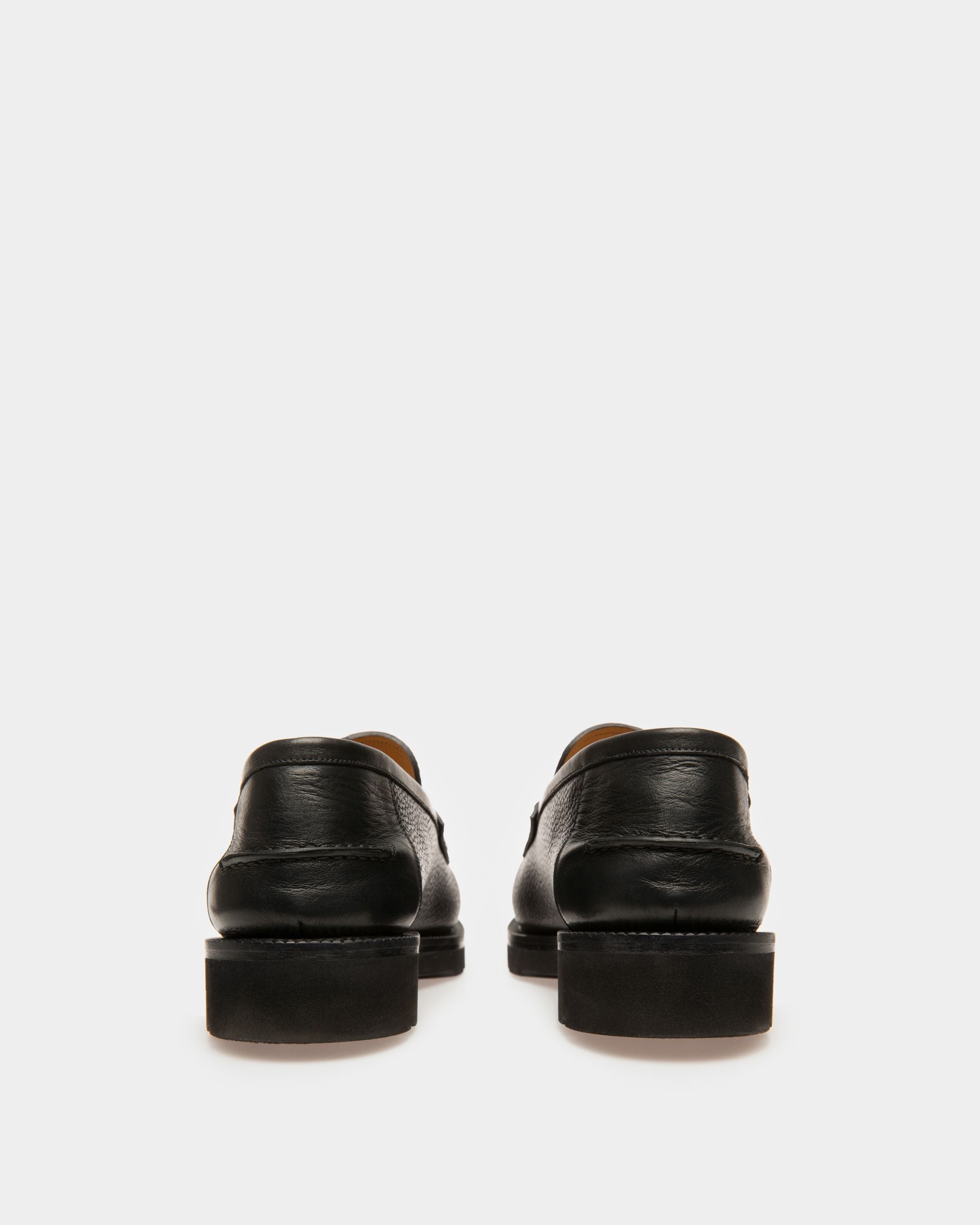 Noah Leather Loafers In Black - Men's - Bally - 03