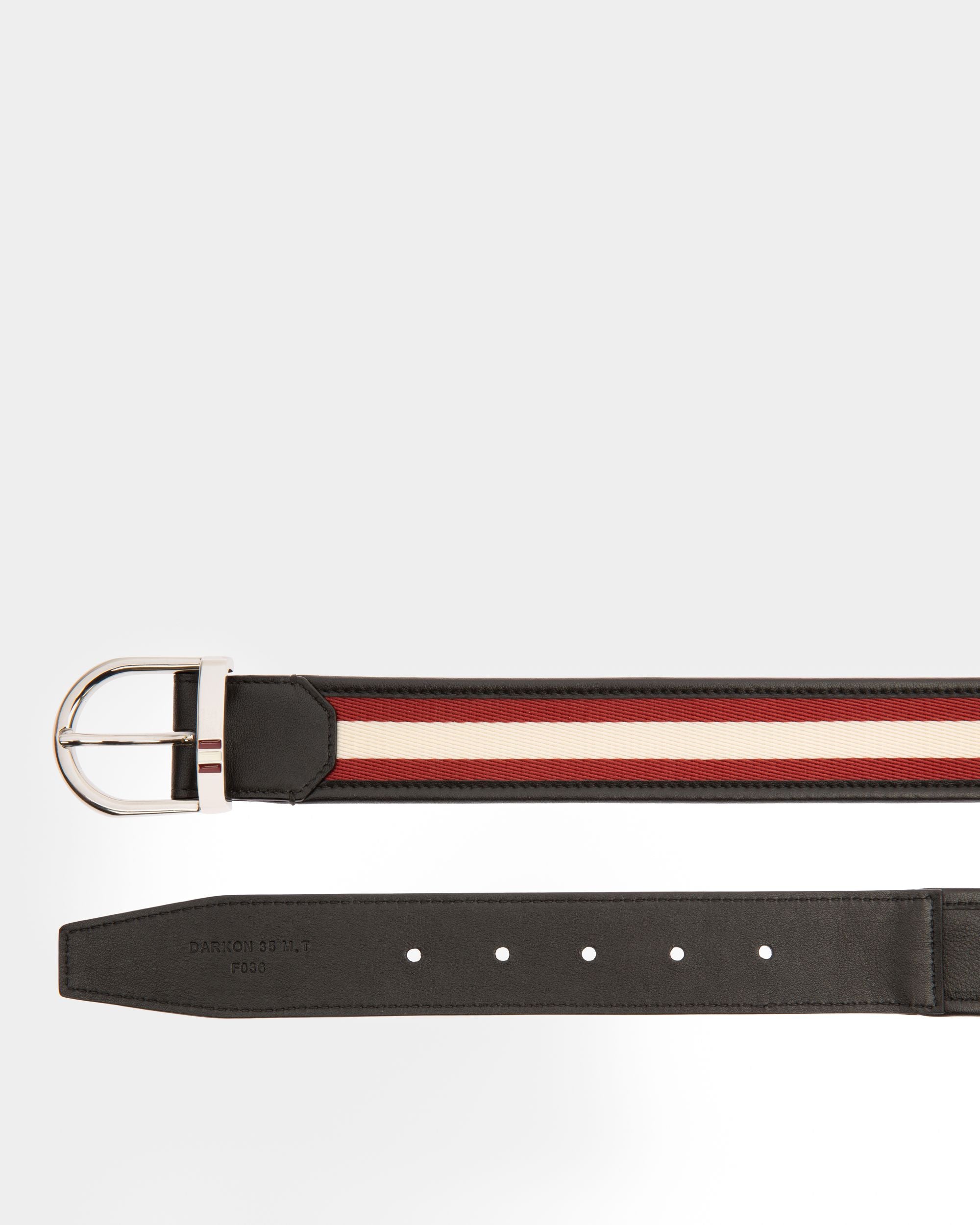 Darkon Synthetic Fabric 35mm Belt In Black - Men's - Bally - 02