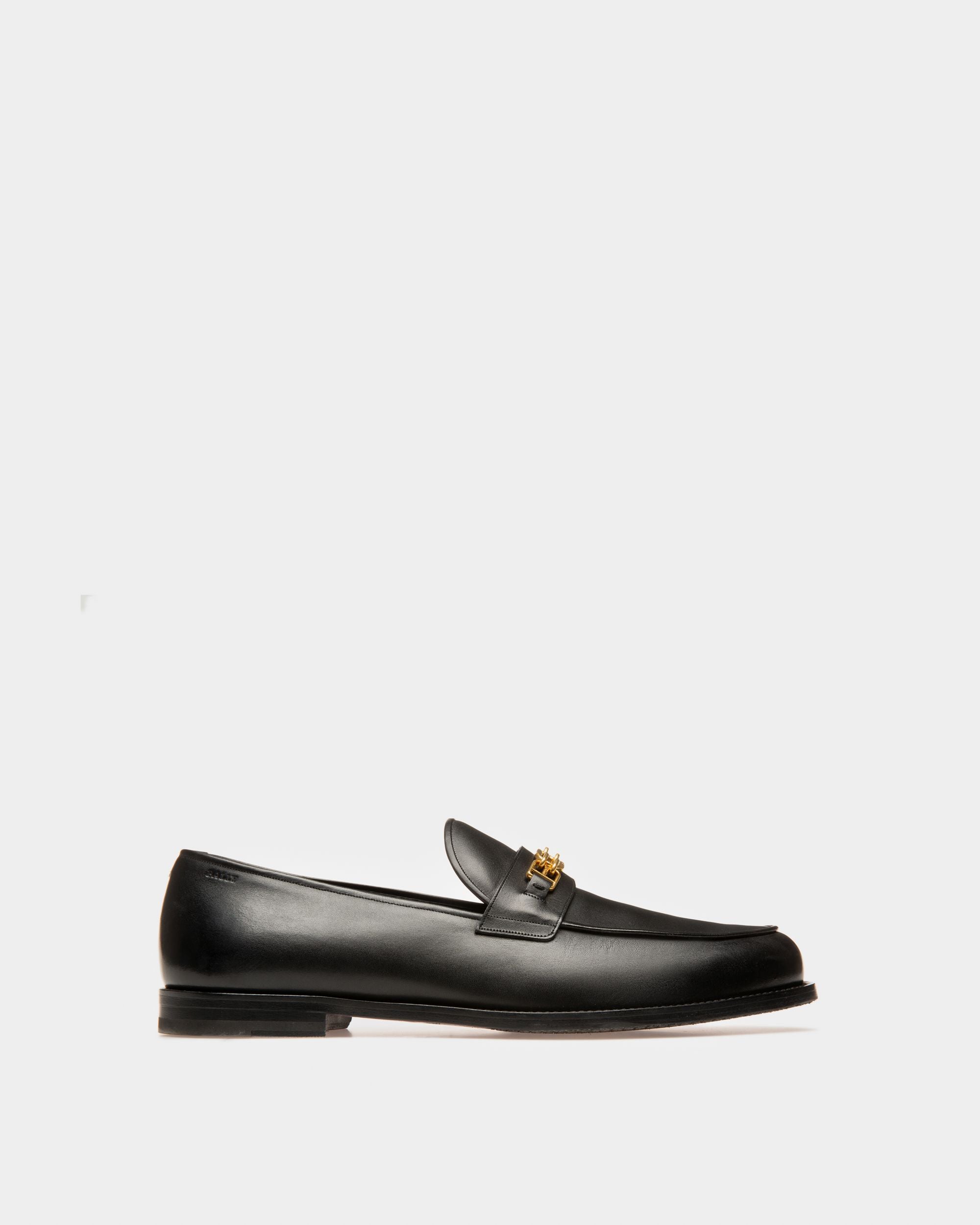 Kelsy Leather Moccasins In Black - Men's - Bally - 01