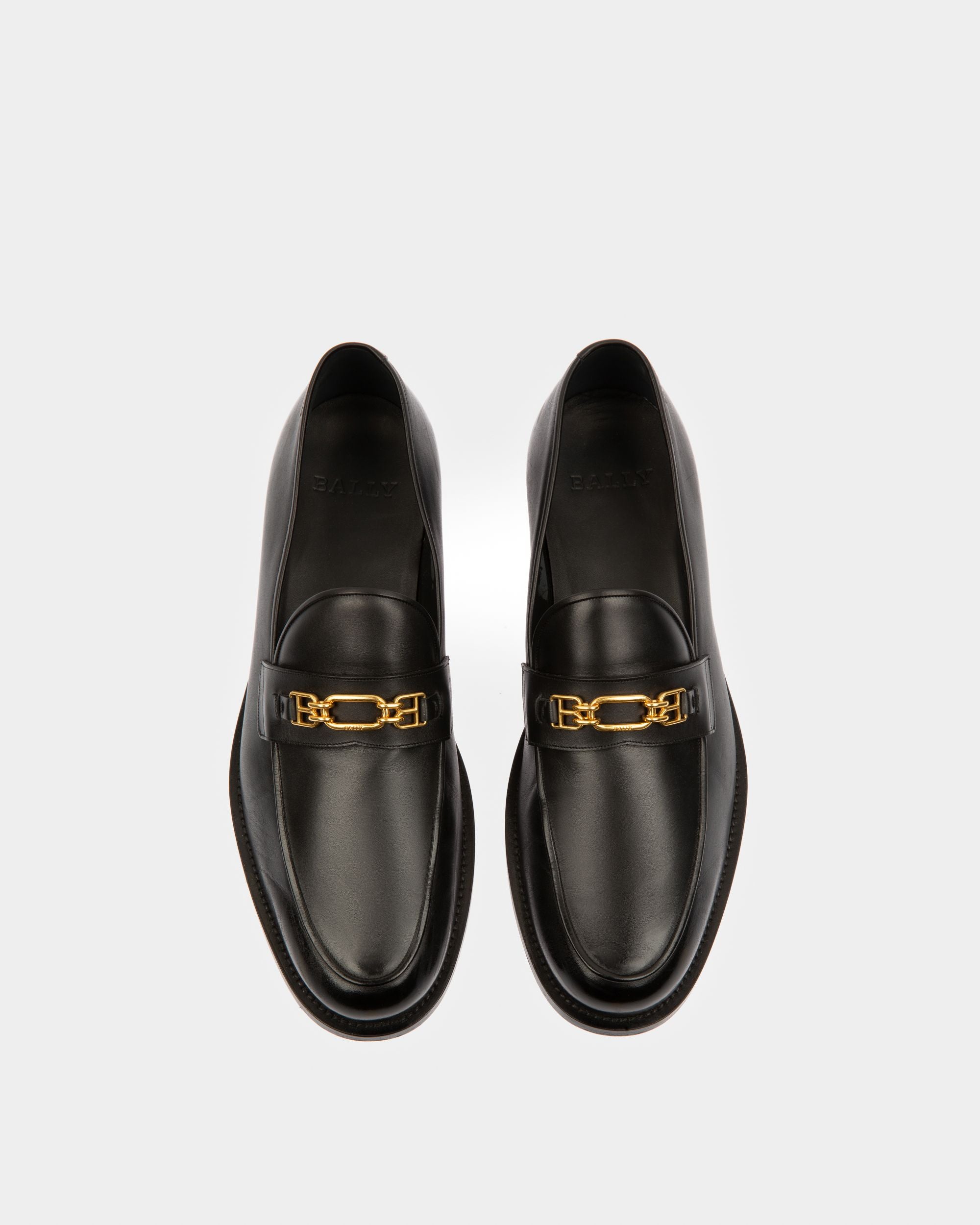 Kelsy Leather Moccasins In Black - Men's - Bally - 02
