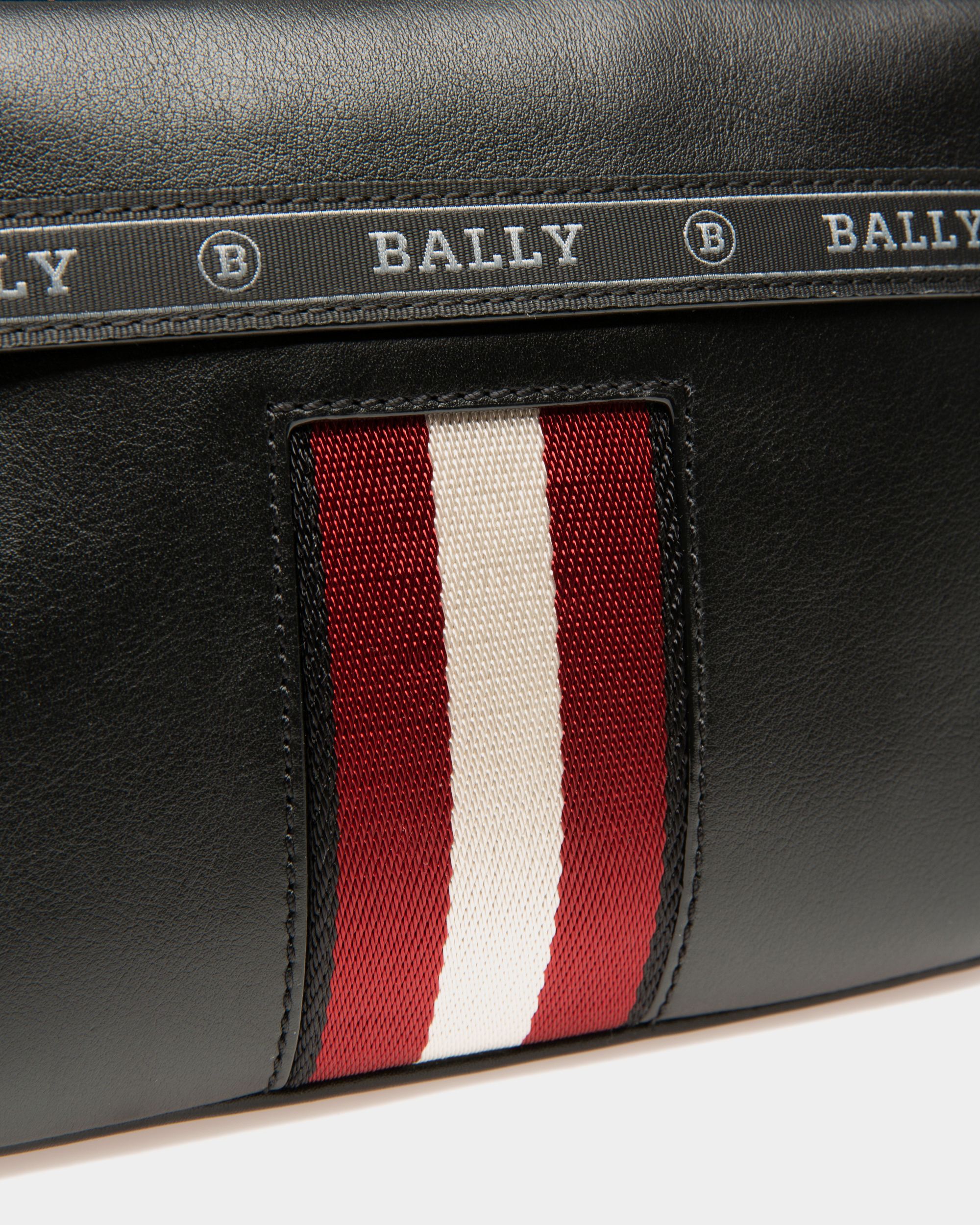 High Point Cross-Body Bag In Black Leather - Men's - Bally - 06