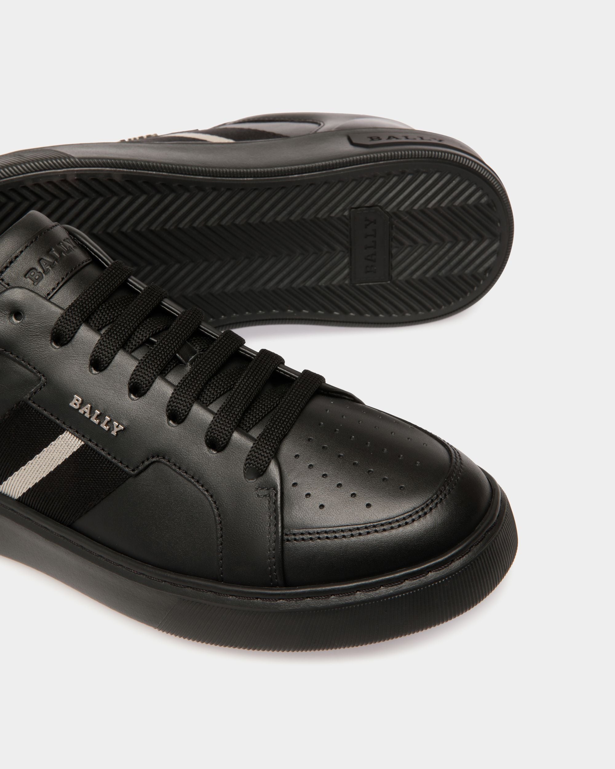 Moony Leather Sneakers In Black - Men's - Bally - 04