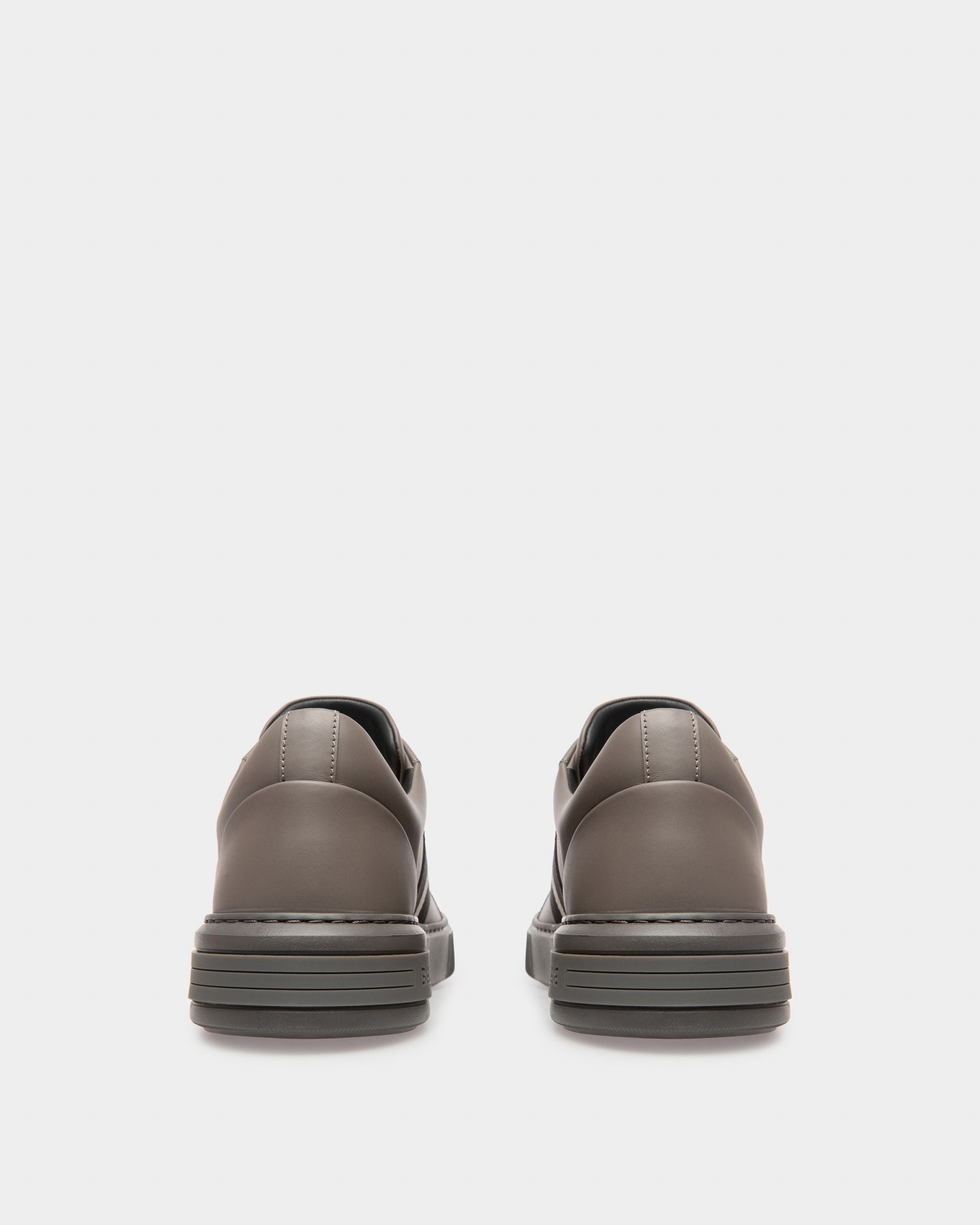 Moony Leather Sneakers In Dark Mineral - Men's - Bally - 04