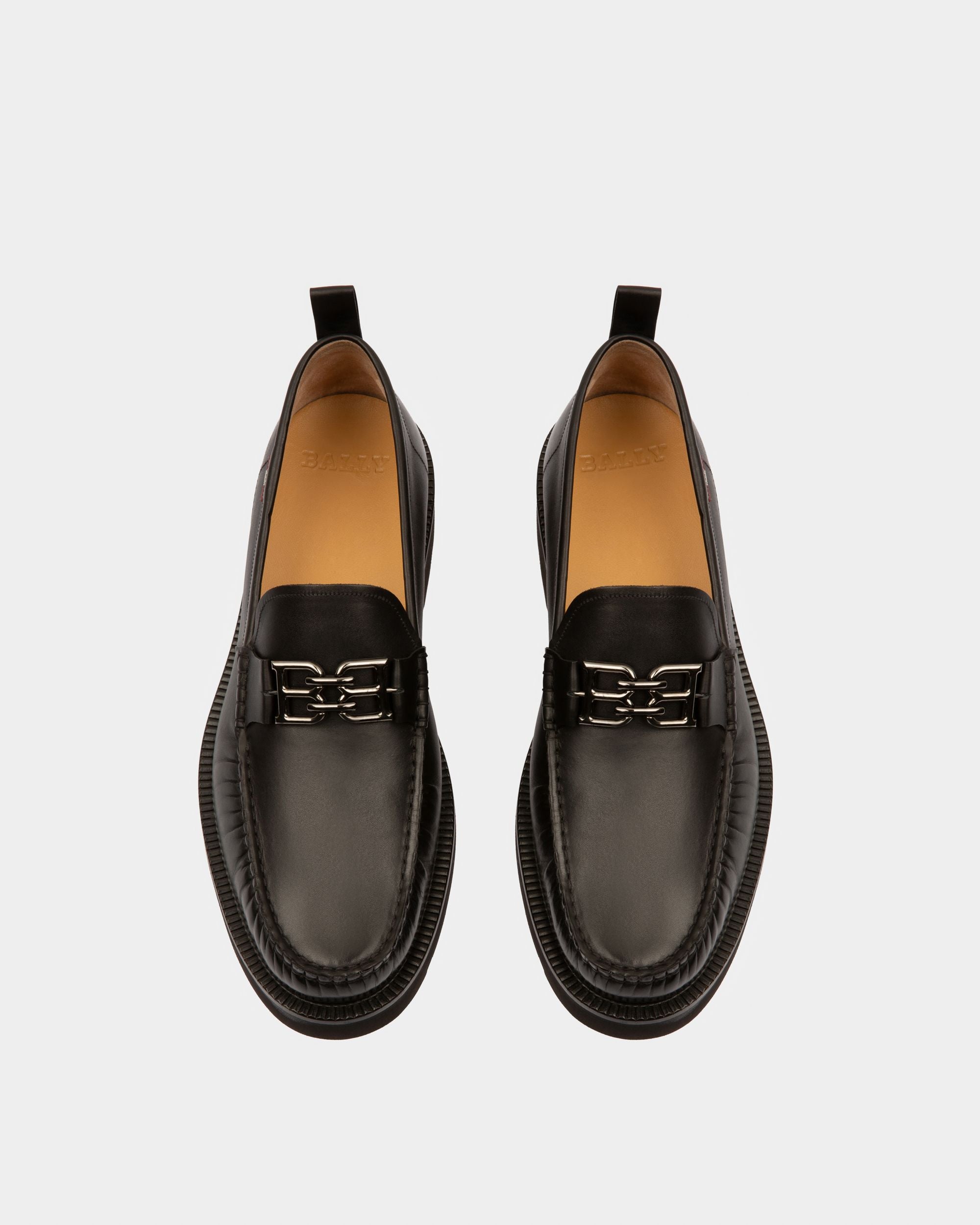 Nolam Leather Moccassins In Black - Men's - Bally - 02