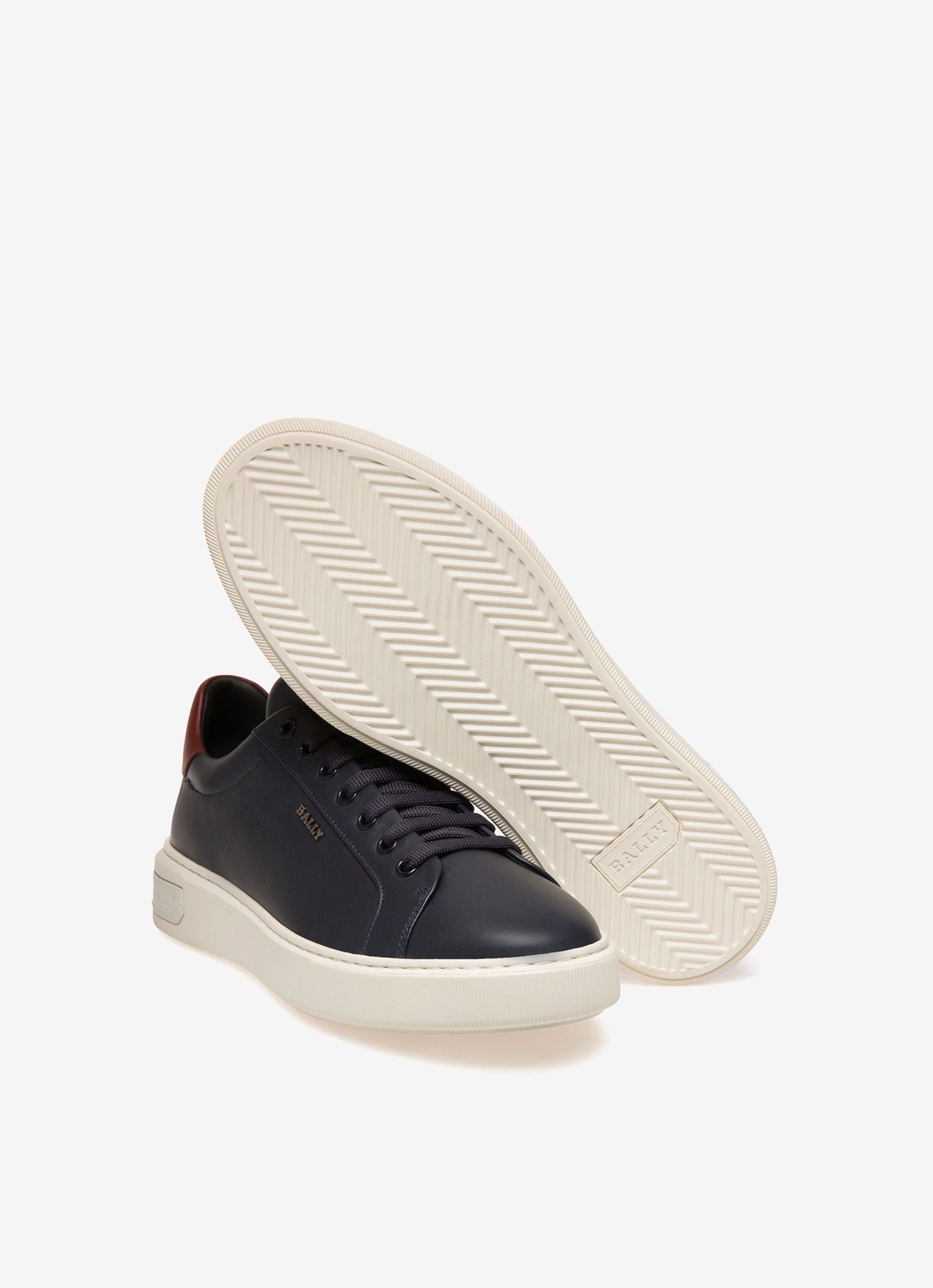Miky Leather Sneakers In Navy - Men's - Bally - 03