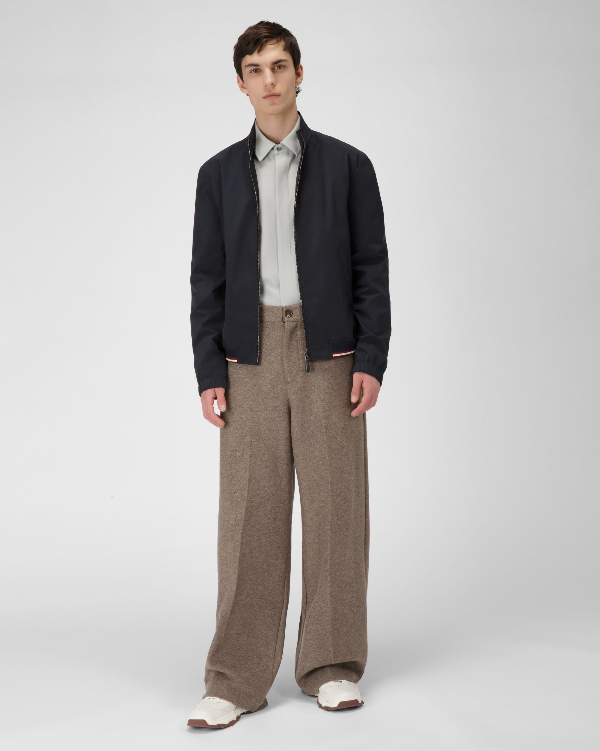 Blouson Bomber Jacket In Navy - Men's - Bally - 04