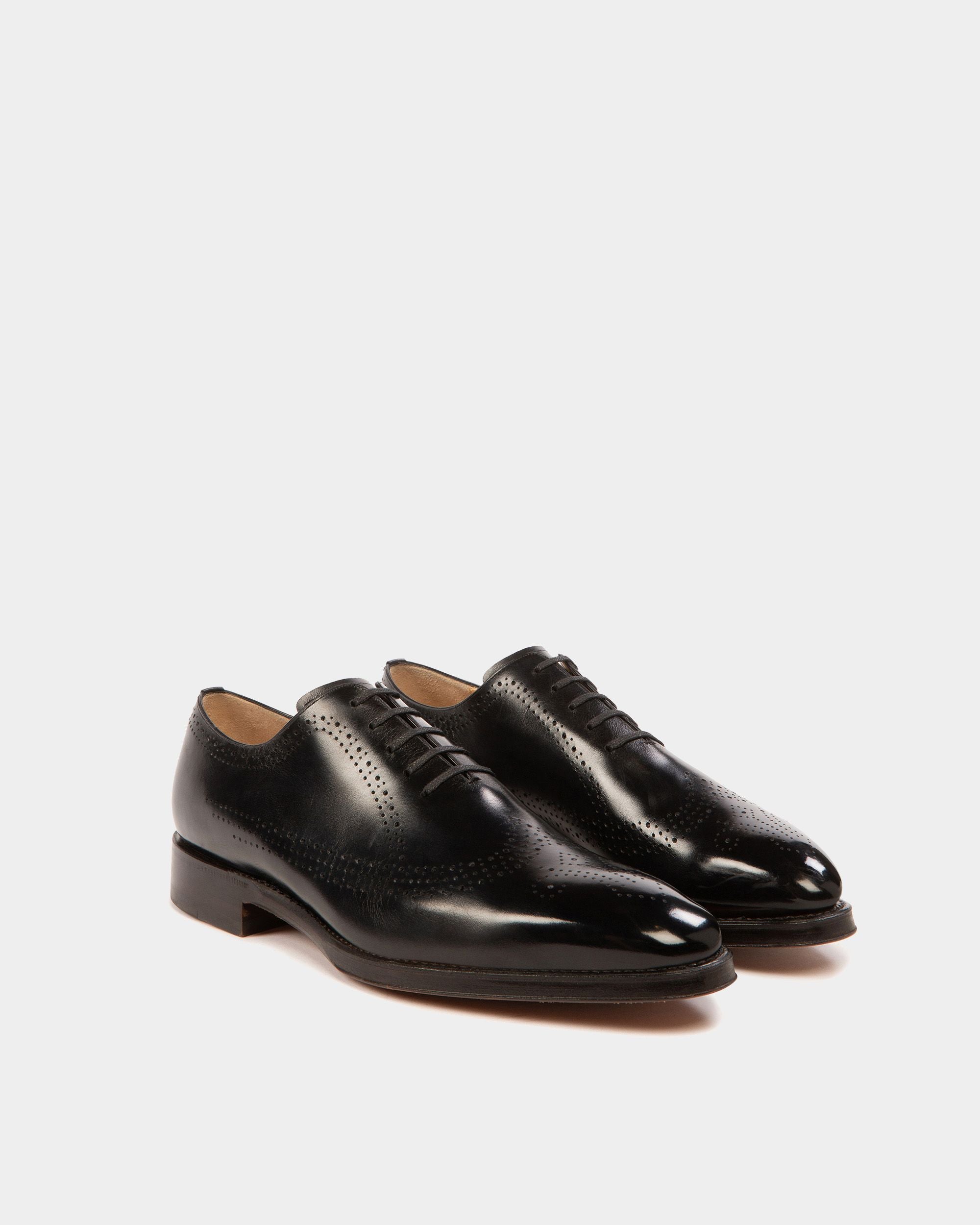 Oxford Shoes In Black Leather - Men's - Bally - 03