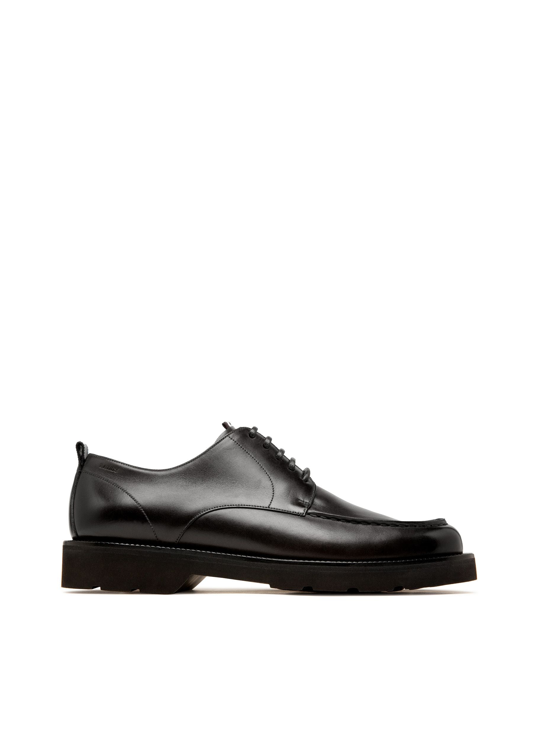 Norber Leather Derbies In Black - Men's - Bally - 01