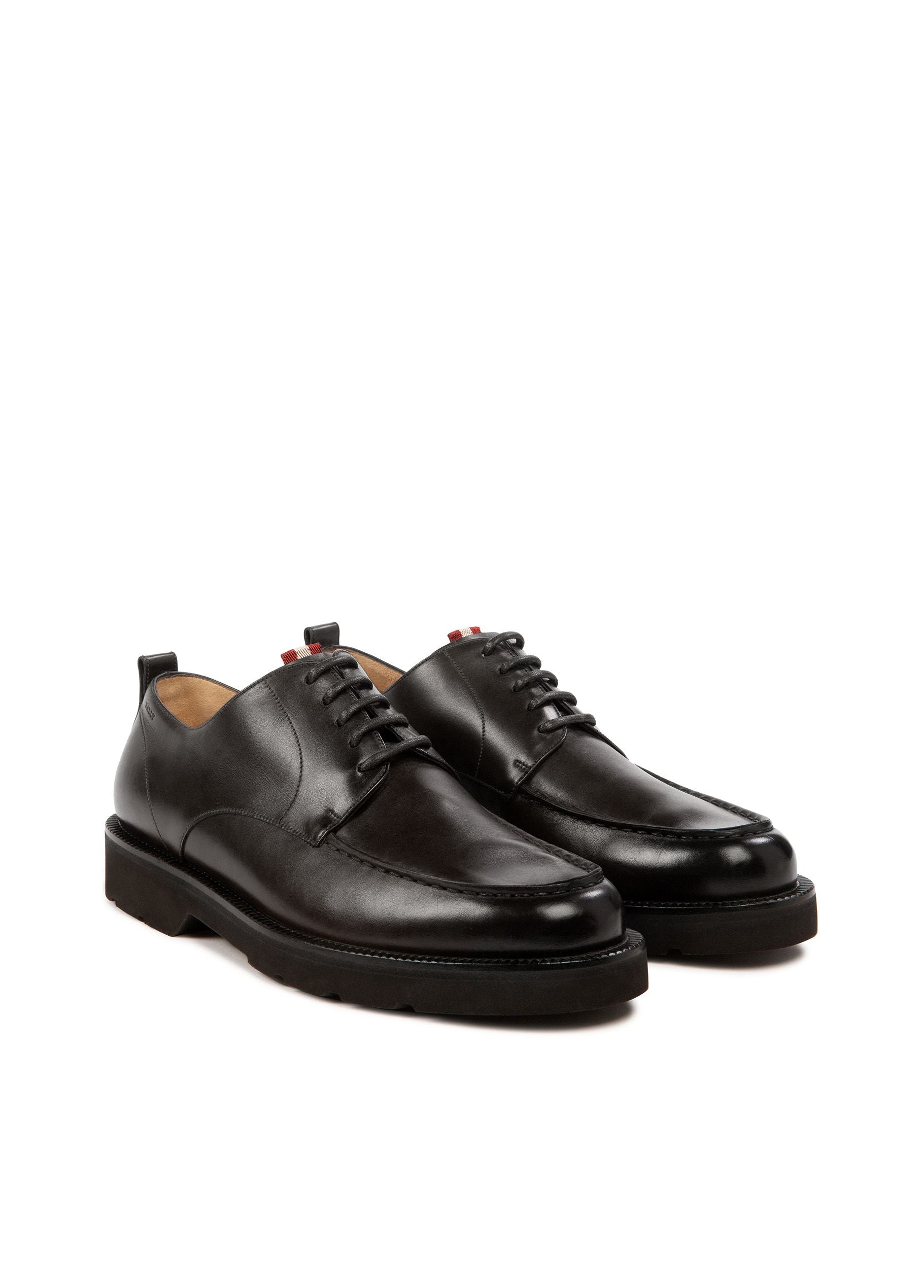 Norber Leather Derbies In Black - Men's - Bally - 02