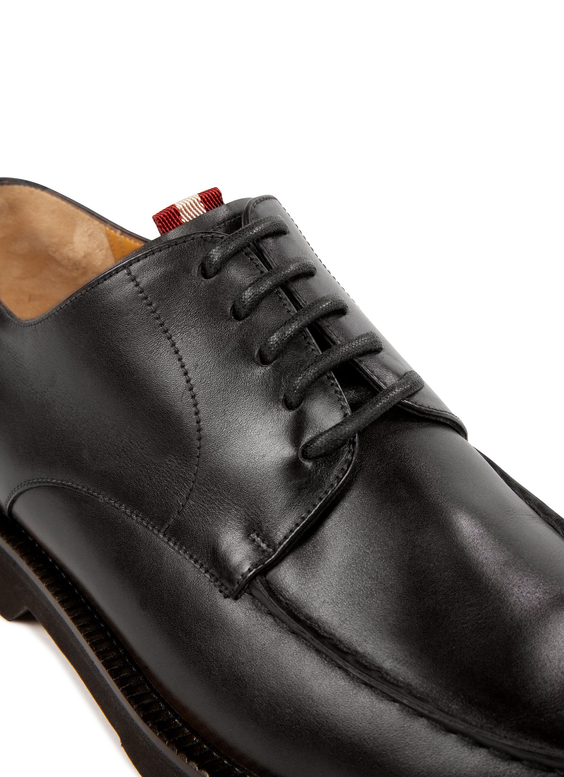 Norber Leather Derbies In Black - Men's - Bally - 03