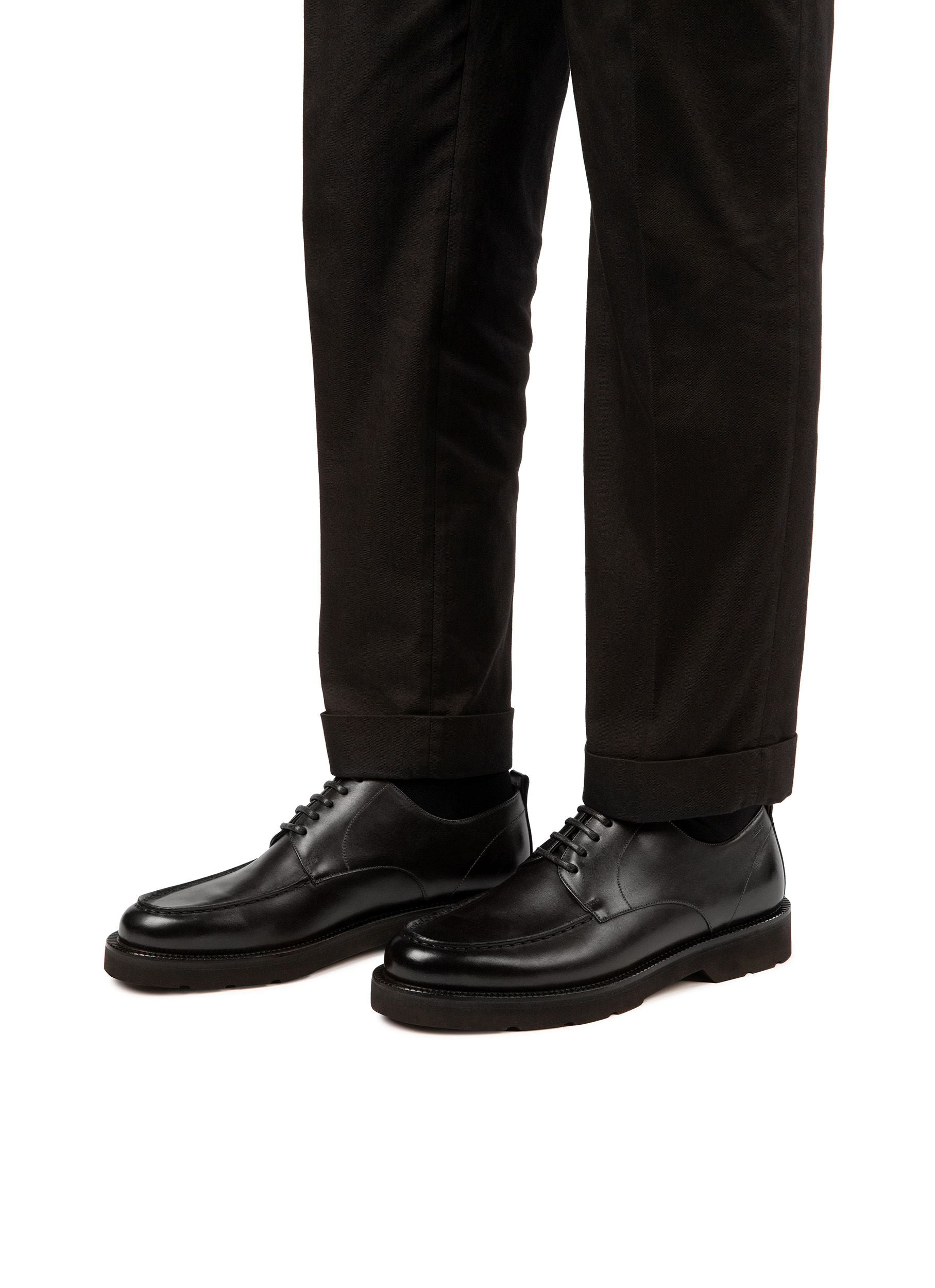 Norber Leather Derbies In Black - Men's - Bally - 06
