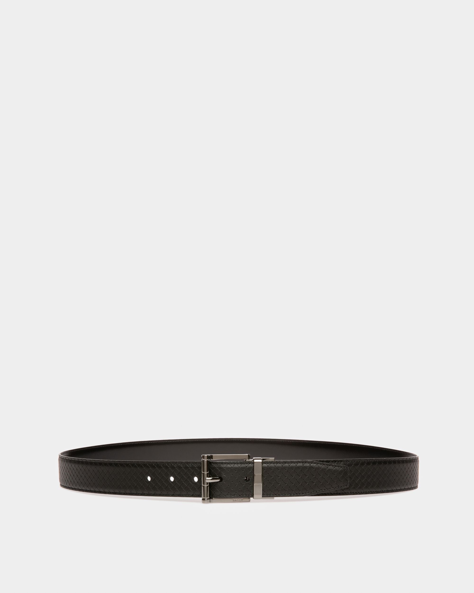 Taylan Leather 35mm Belt In Black - Men's - Bally - 01