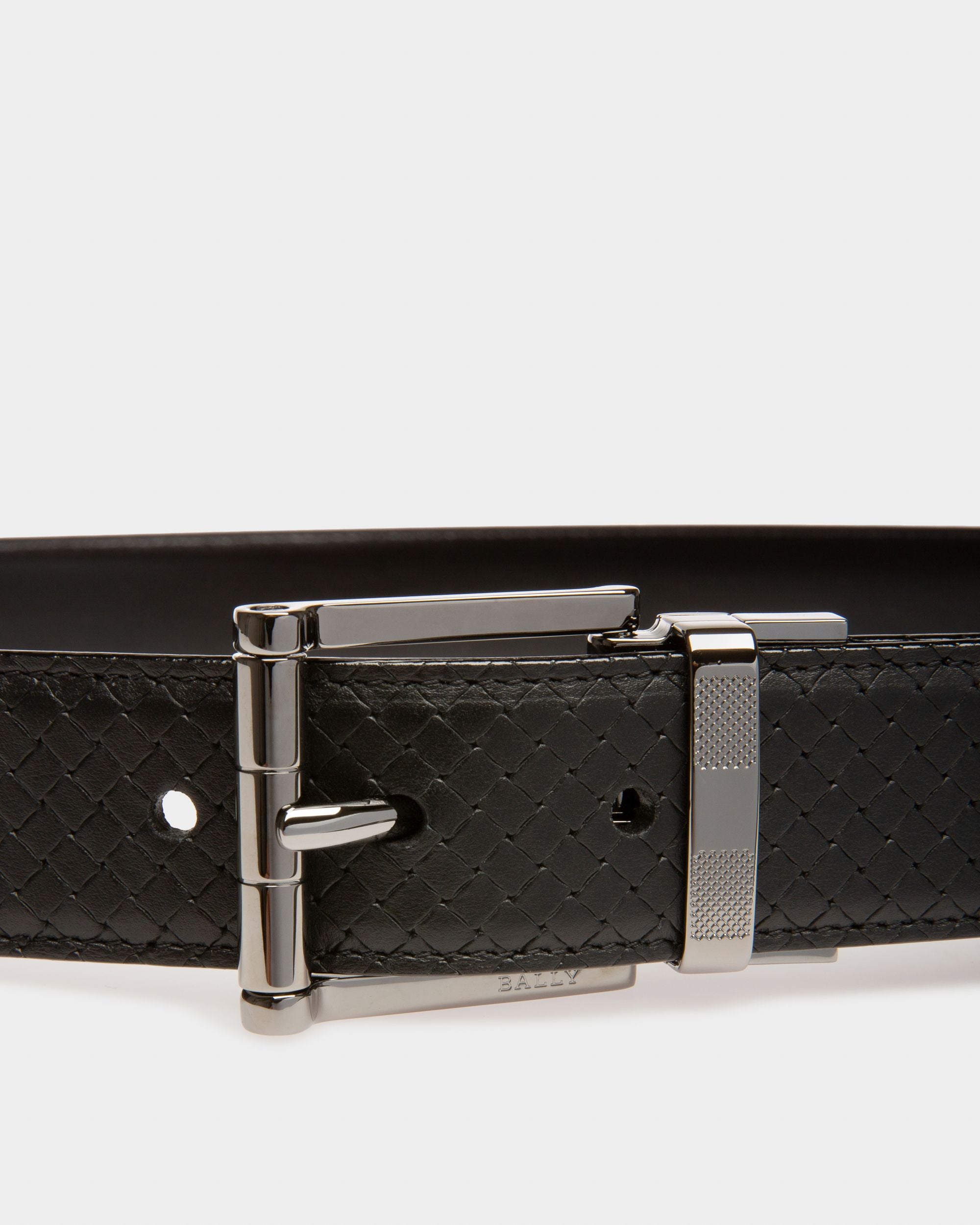 Taylan Leather 35mm Belt In Black - Men's - Bally - 03