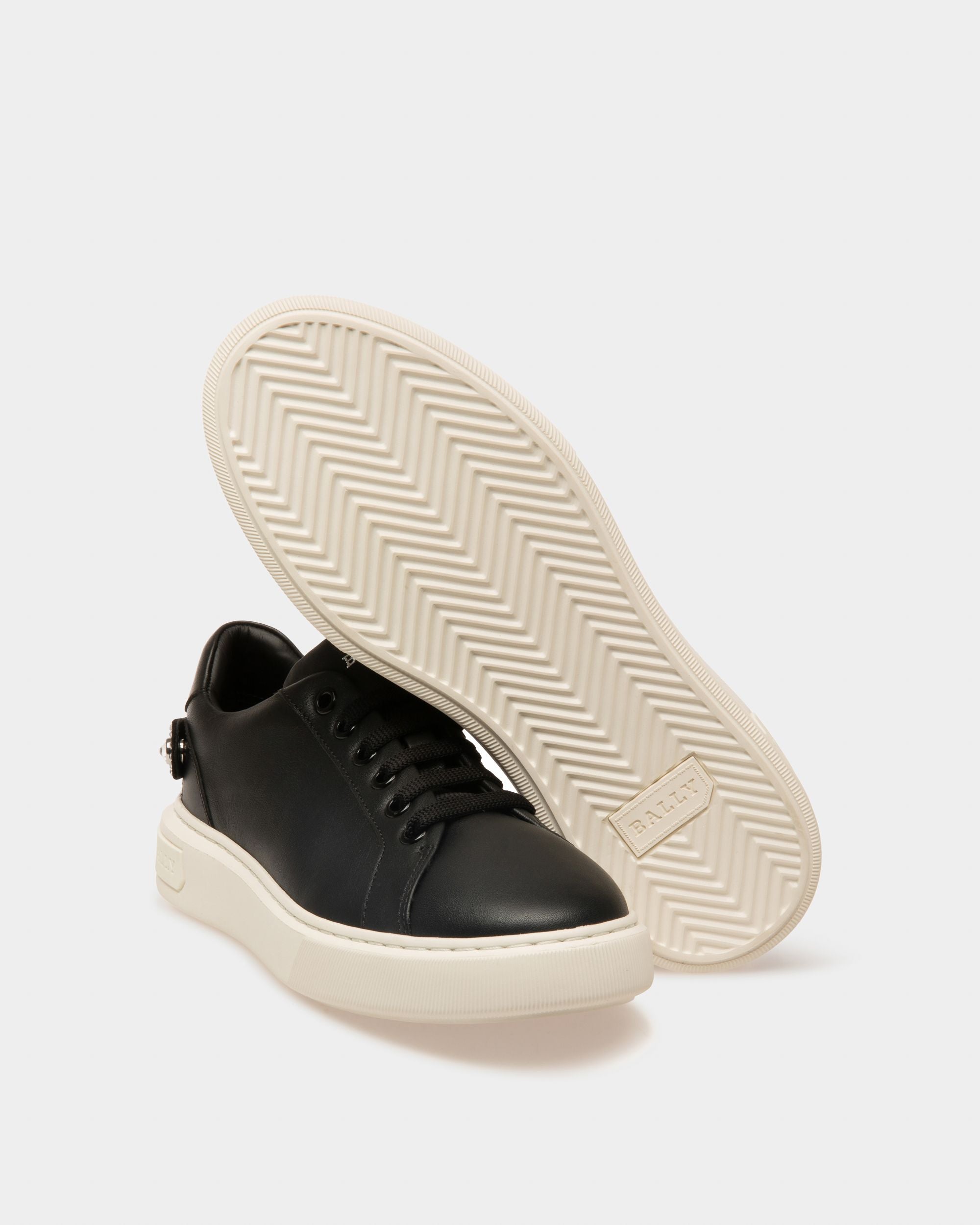 Malya Leather Sneakers In Black - Women's - Bally - 05