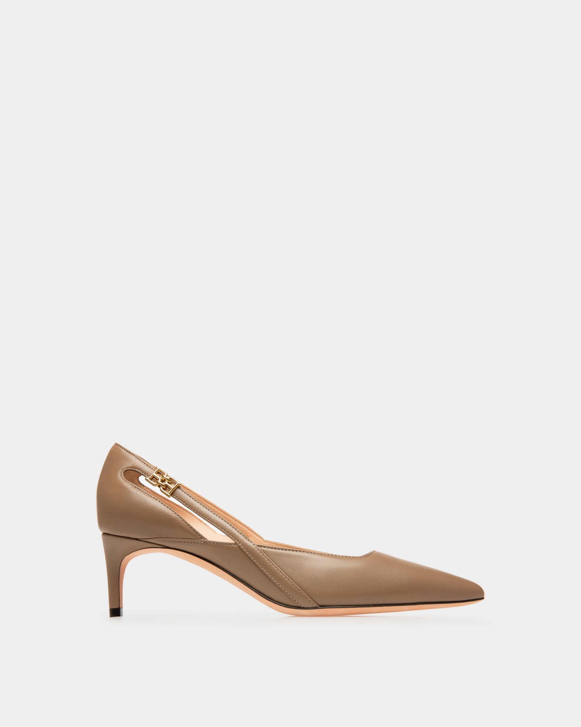 Elsa Leather Pumps In Taupe - Women's - Bally - 01