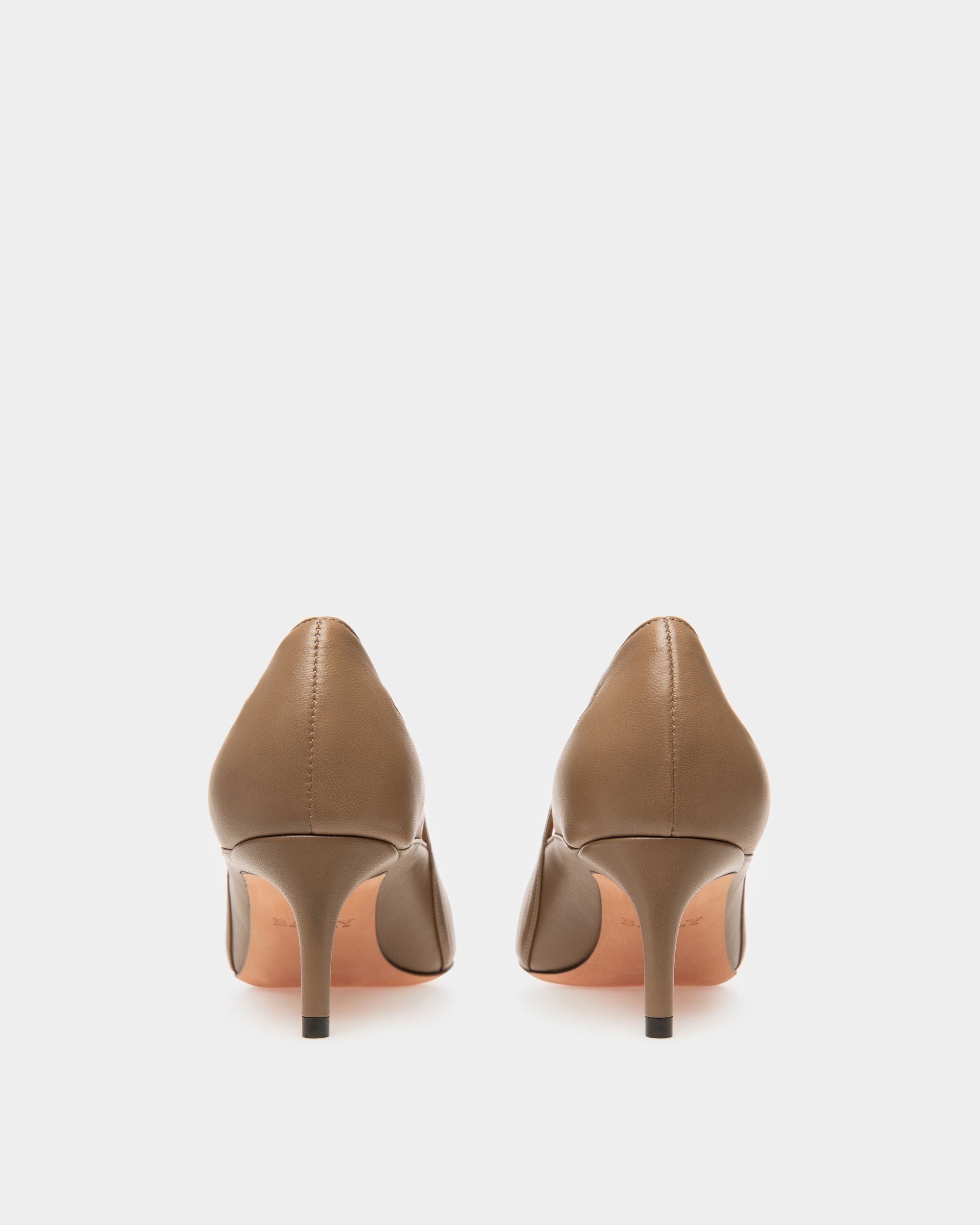 Elsa Leather Pumps In Taupe - Women's - Bally - 03