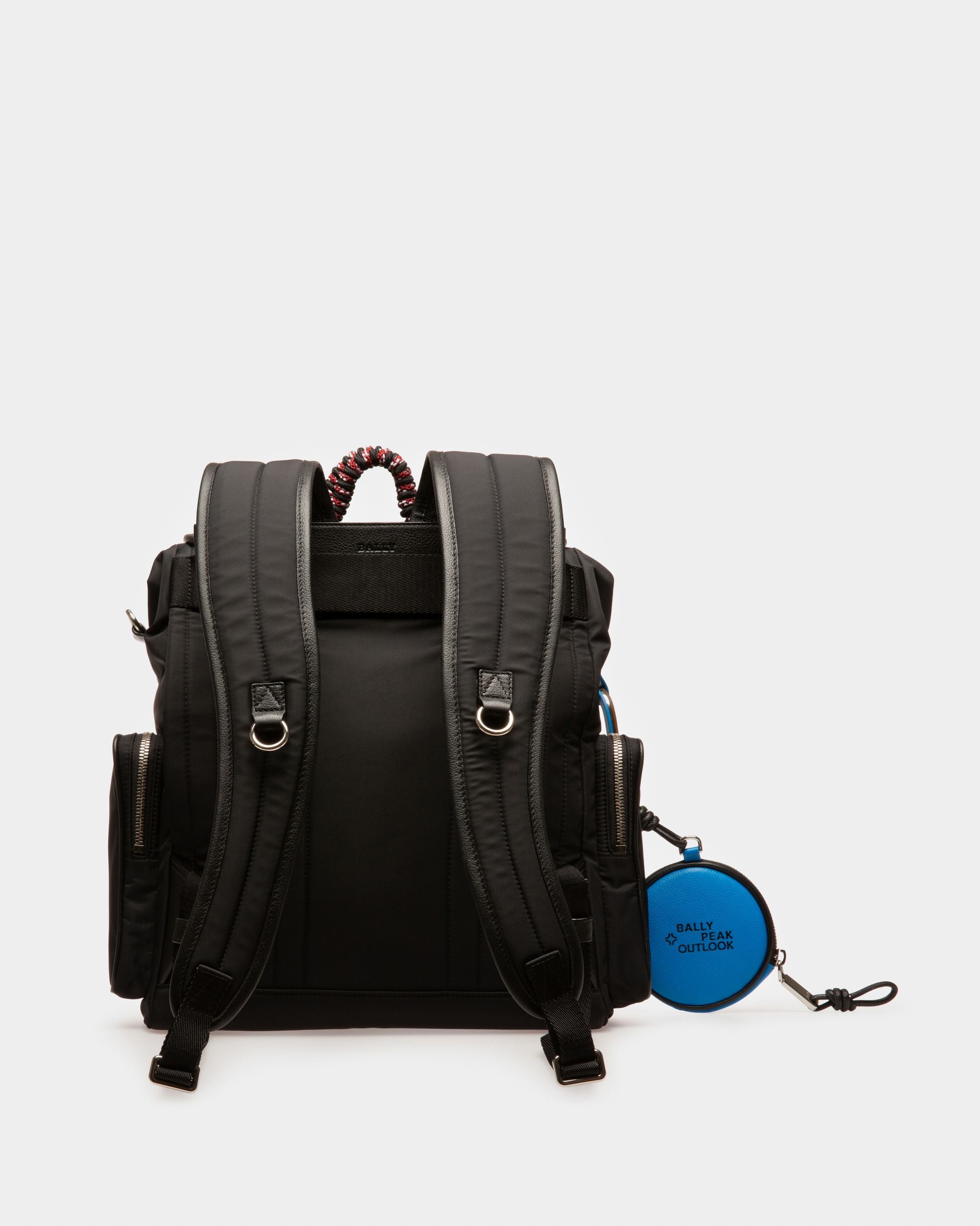 Peakk Recycled Nylon Backpack In Black - Men's - Bally - 03