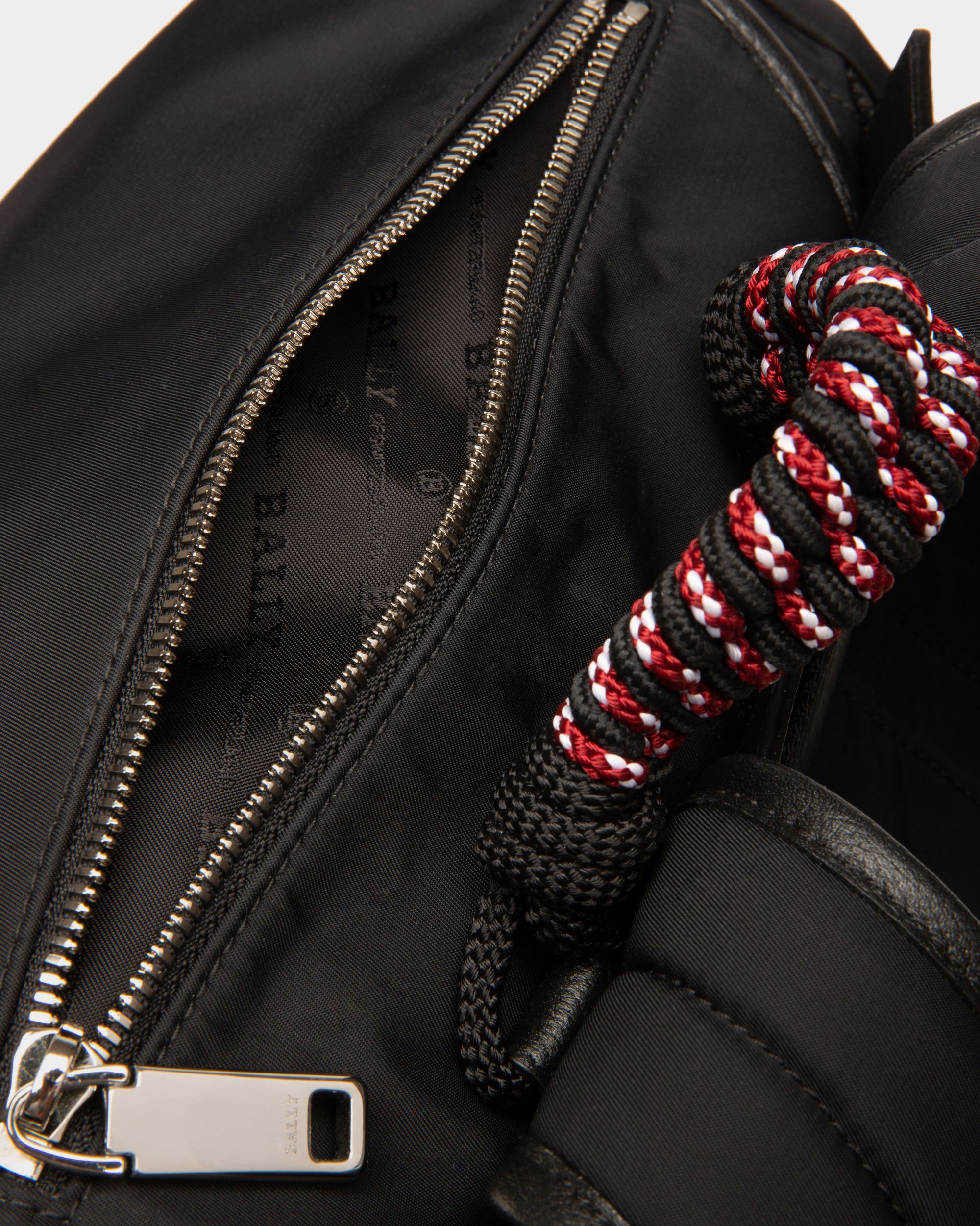 Peakk Recycled Nylon Backpack In Black - Men's - Bally - 05