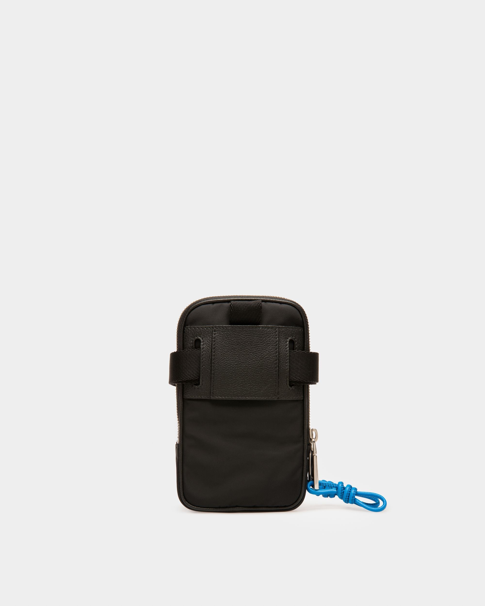 Pocky Recycled Nylon Phone Wallet In Black - Men's - Bally - 02