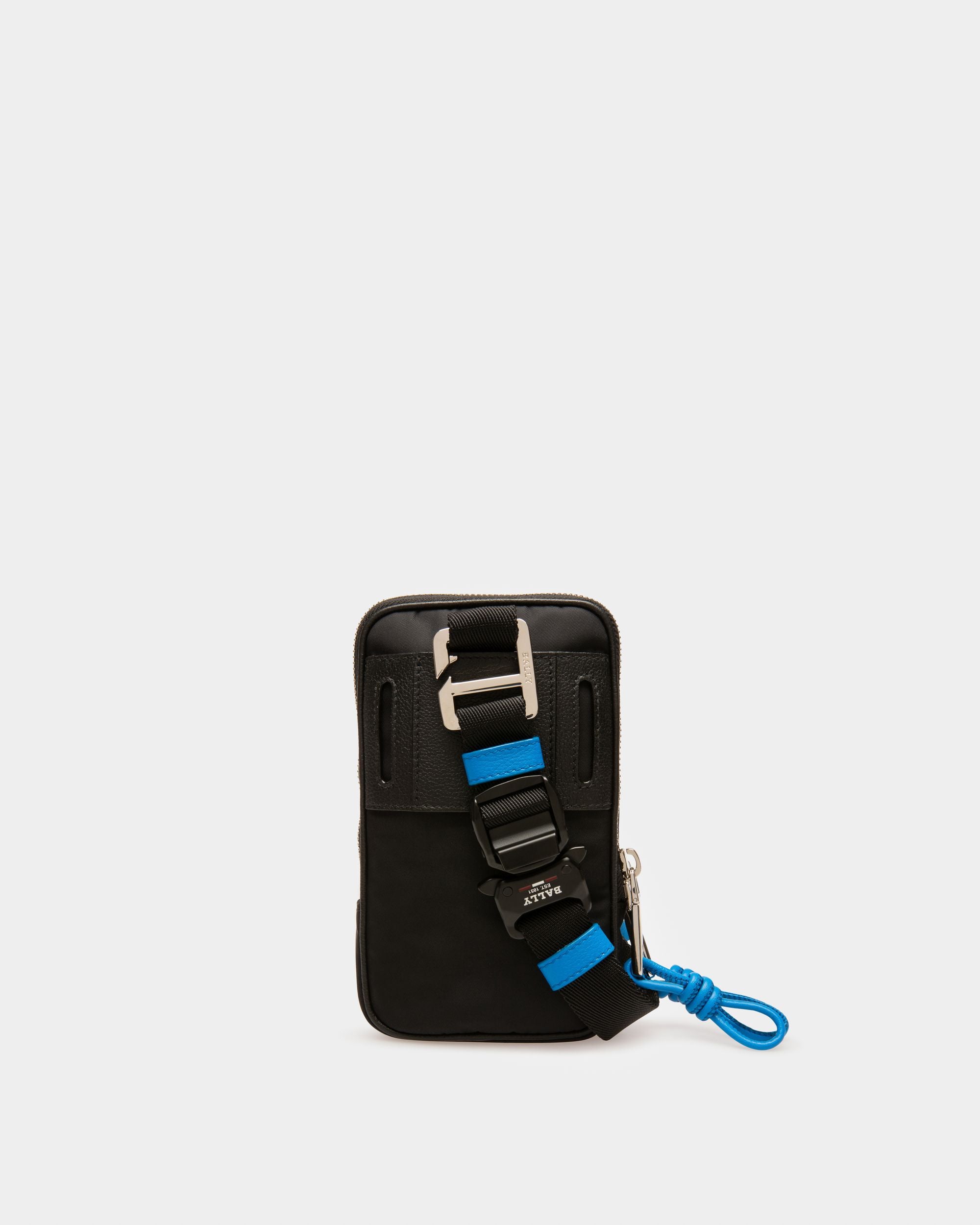 Pocky Recycled Nylon Phone Wallet In Black - Men's - Bally - 03