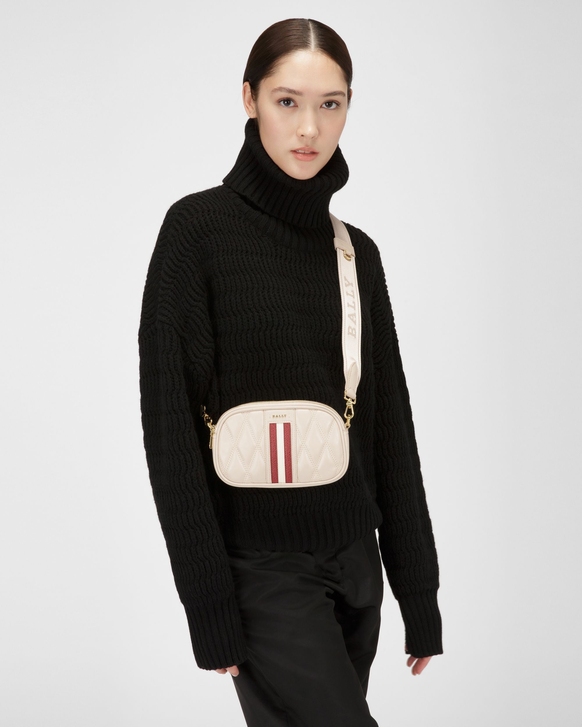 Denni Leather Minibag In Bone - Women's - Bally - 02