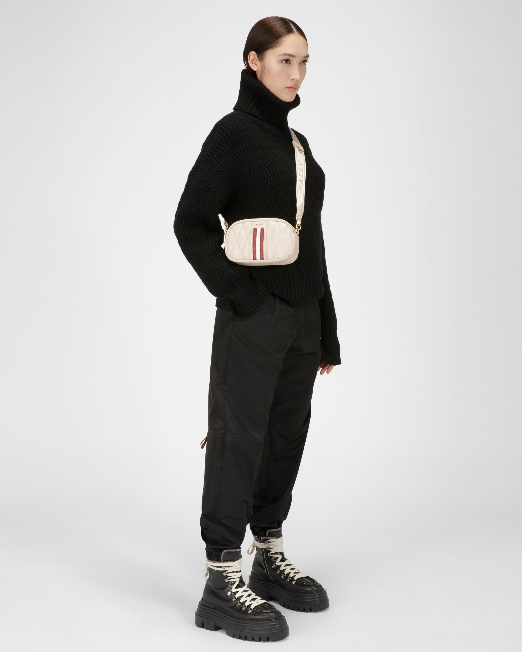 Denni Leather Minibag In Bone - Women's - Bally - 07