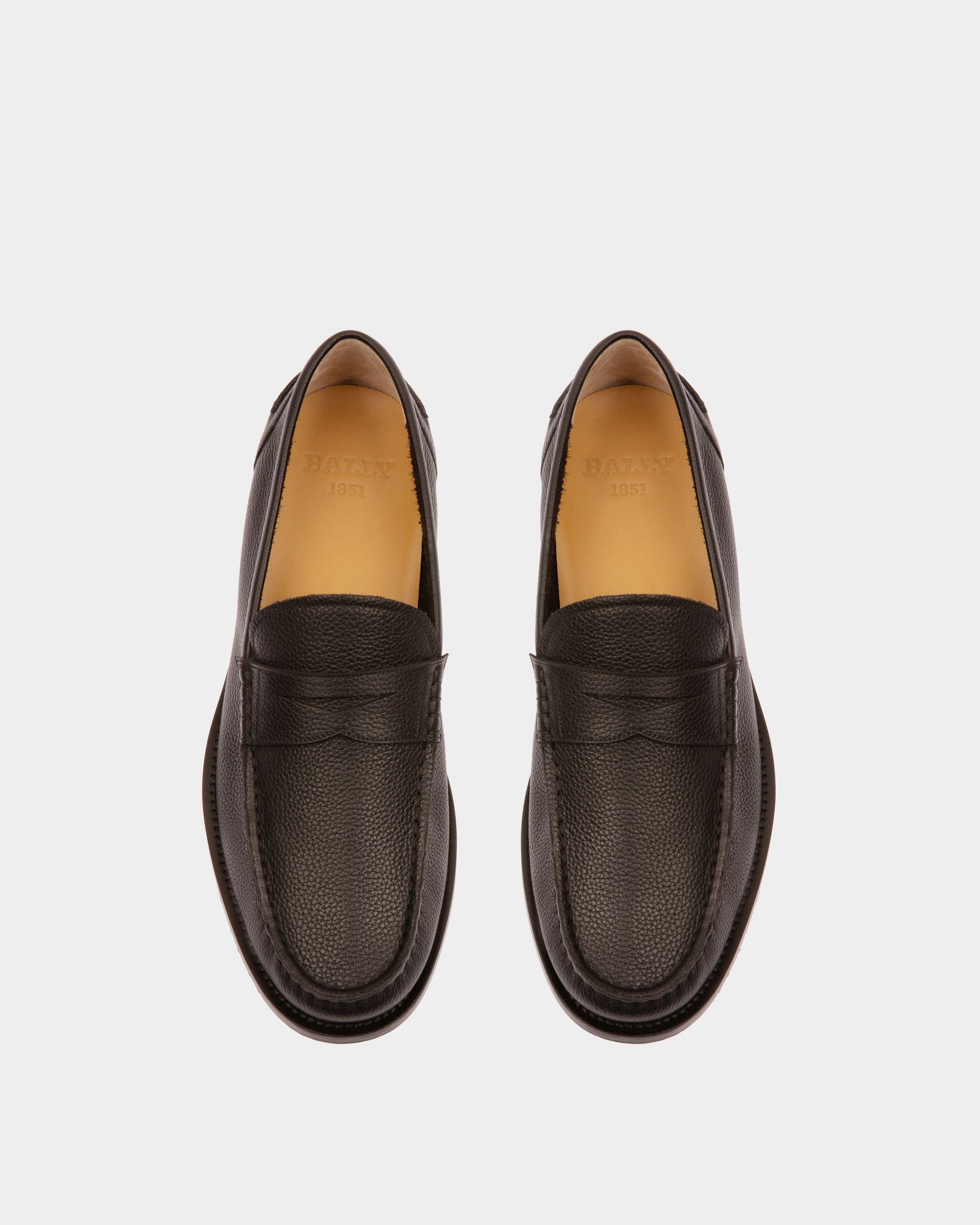 Kebler Leather Moccassins In Black - Men's - Bally - 02