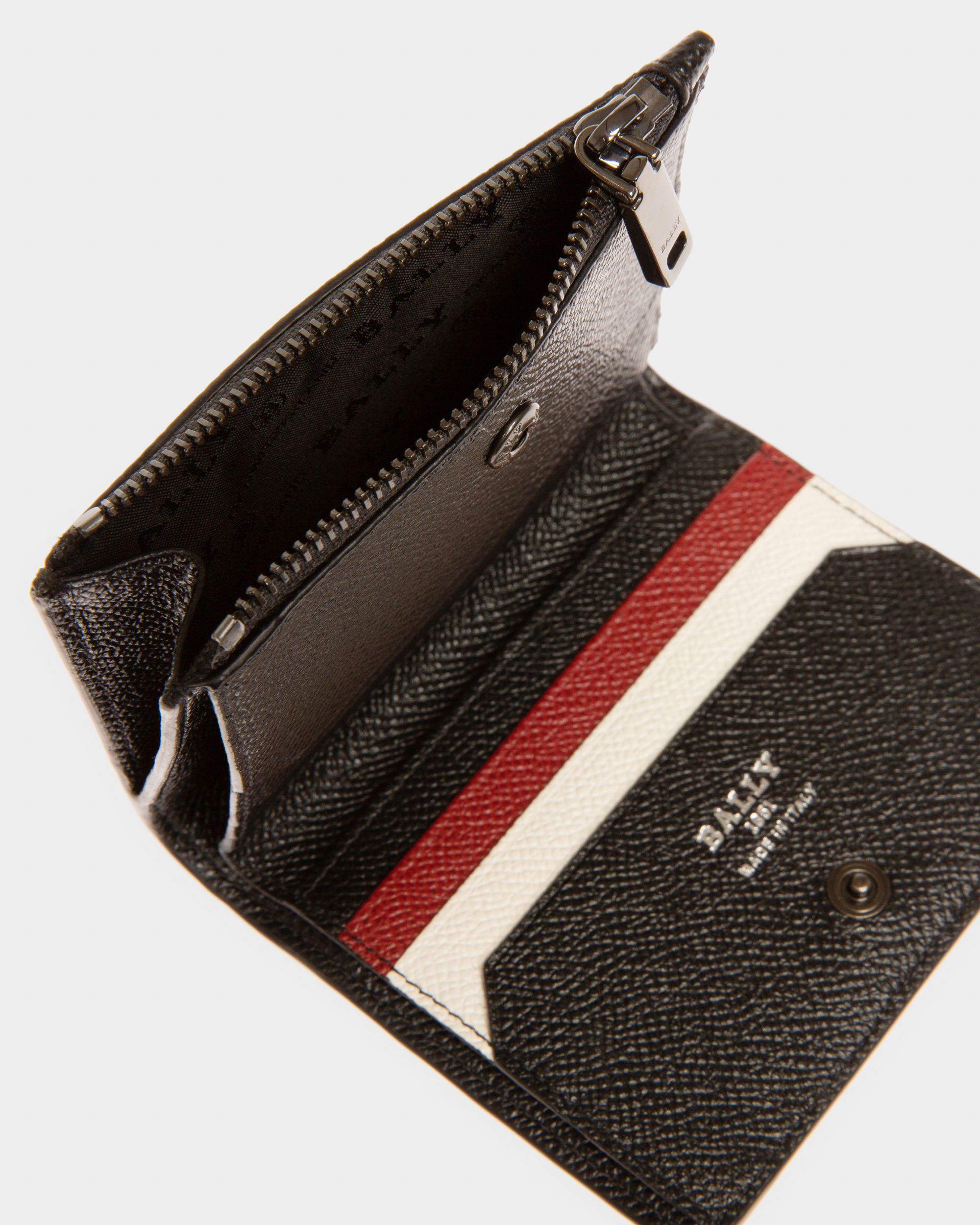 Bunner Leather Wallet In Black - Men's - Bally - 04