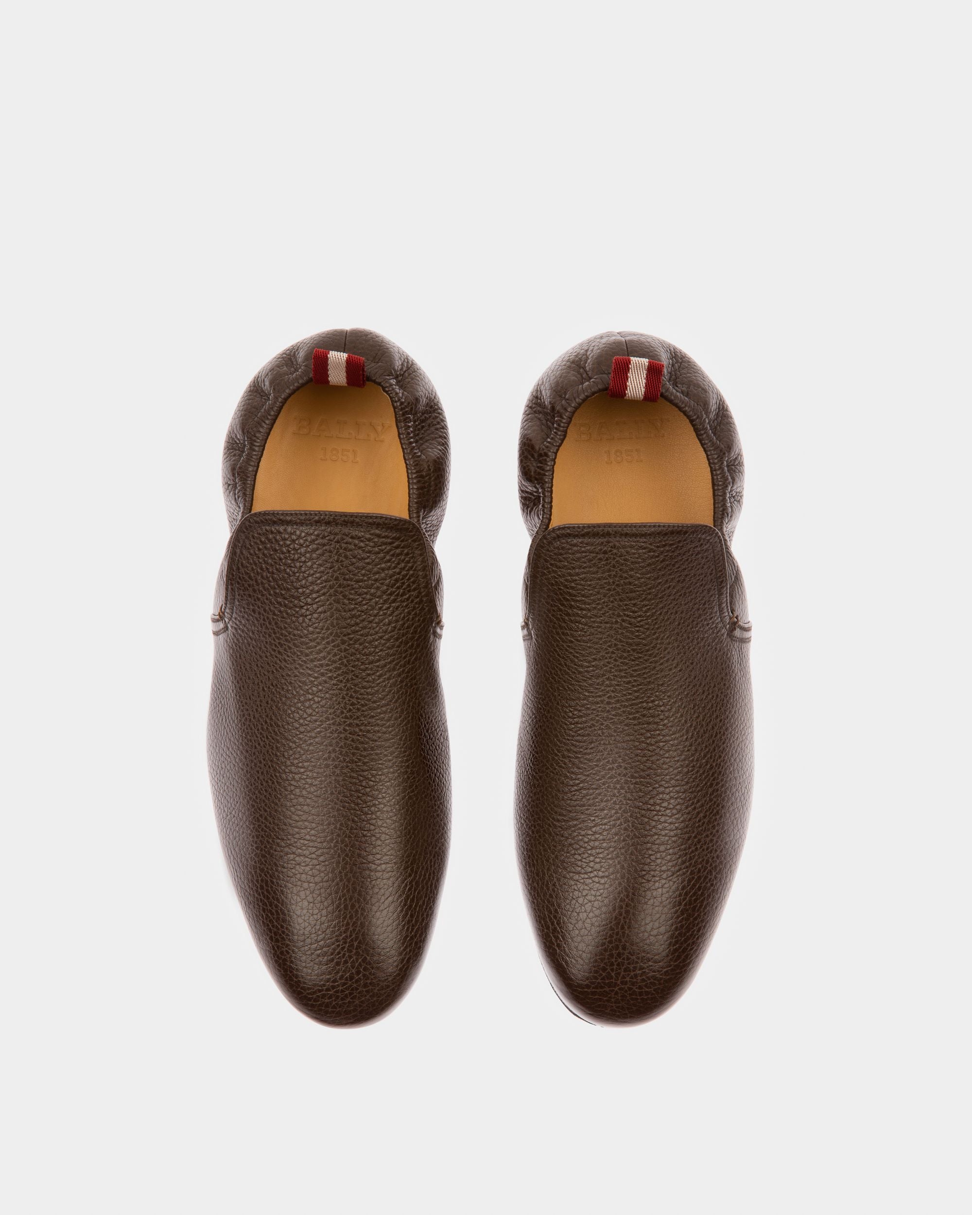 Planker Leather Loafers In Brown - Men's - Bally - 02