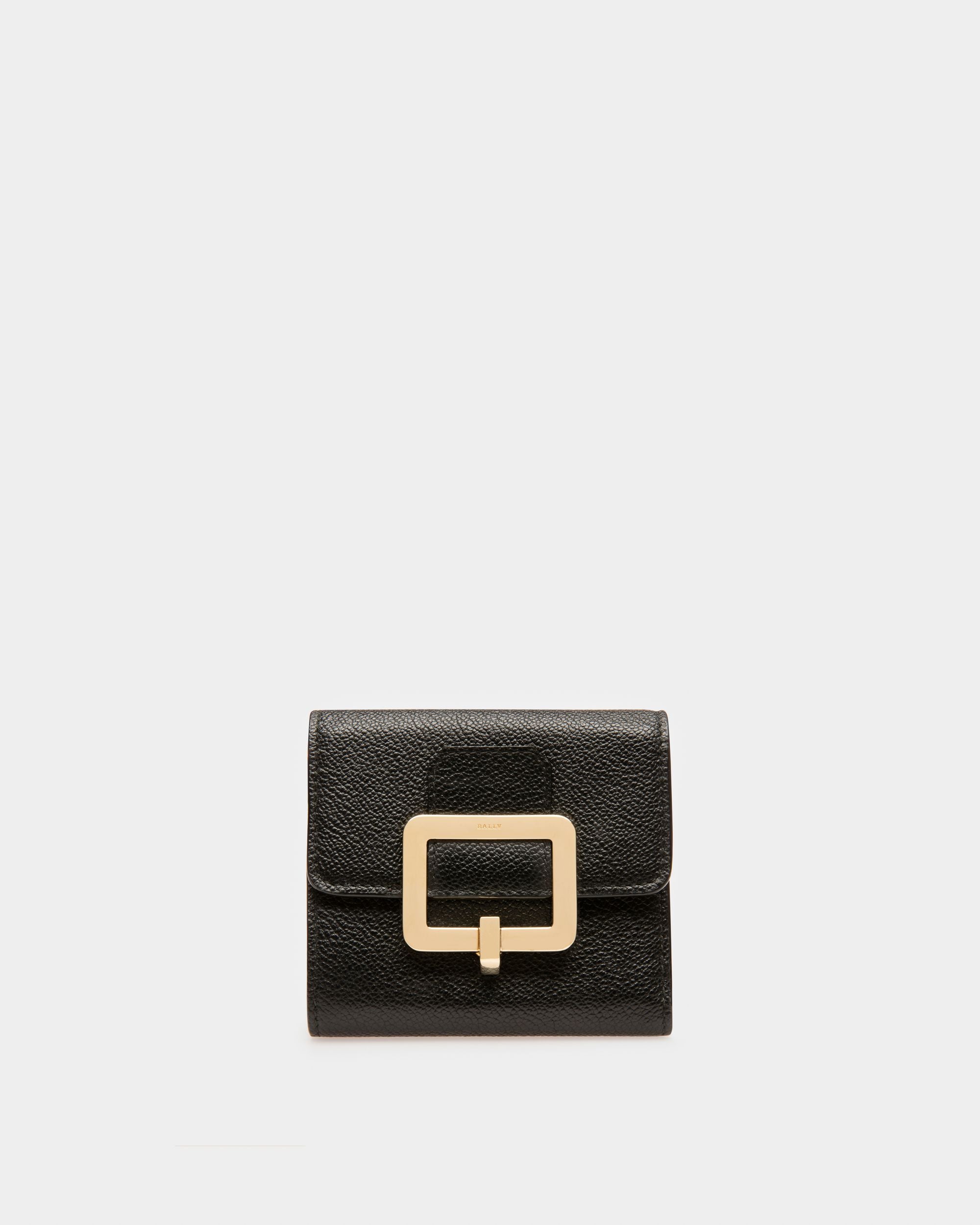 Josy Leather French Wallet In Black - Women's - Bally - 01