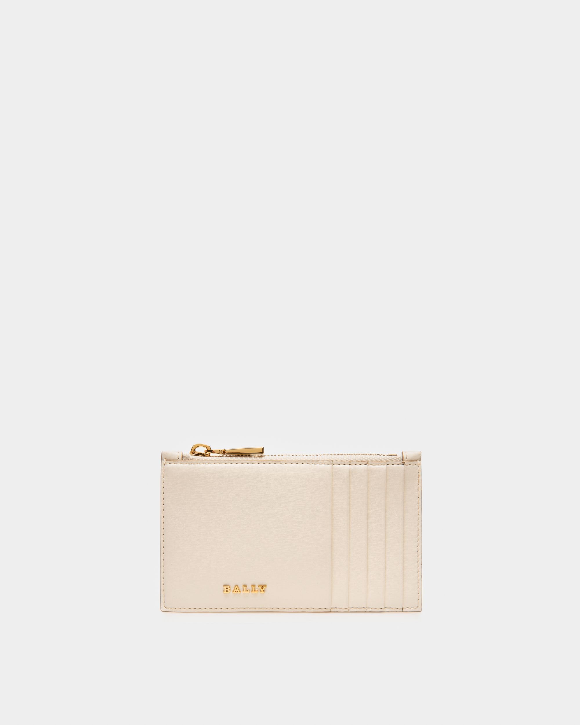 Landy Leather Wallet In Bone - Women's - Bally - 01