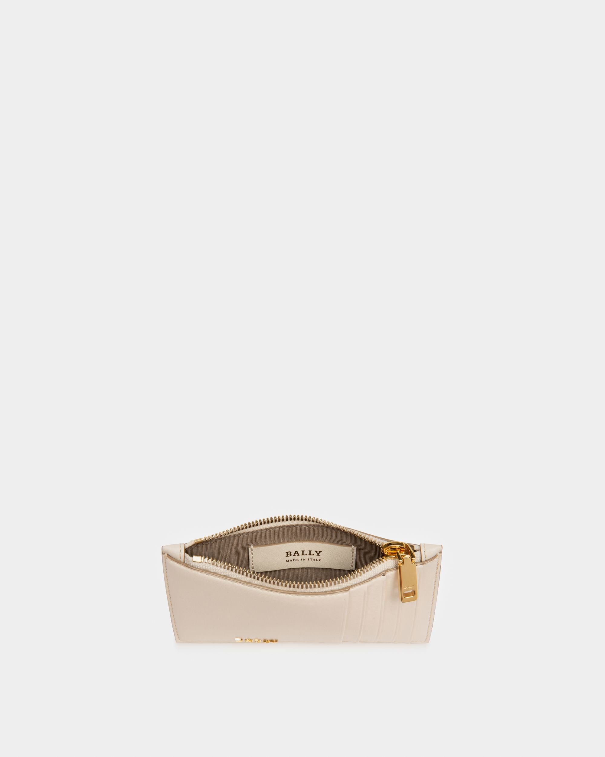 Landy Leather Wallet In Bone - Women's - Bally - 03
